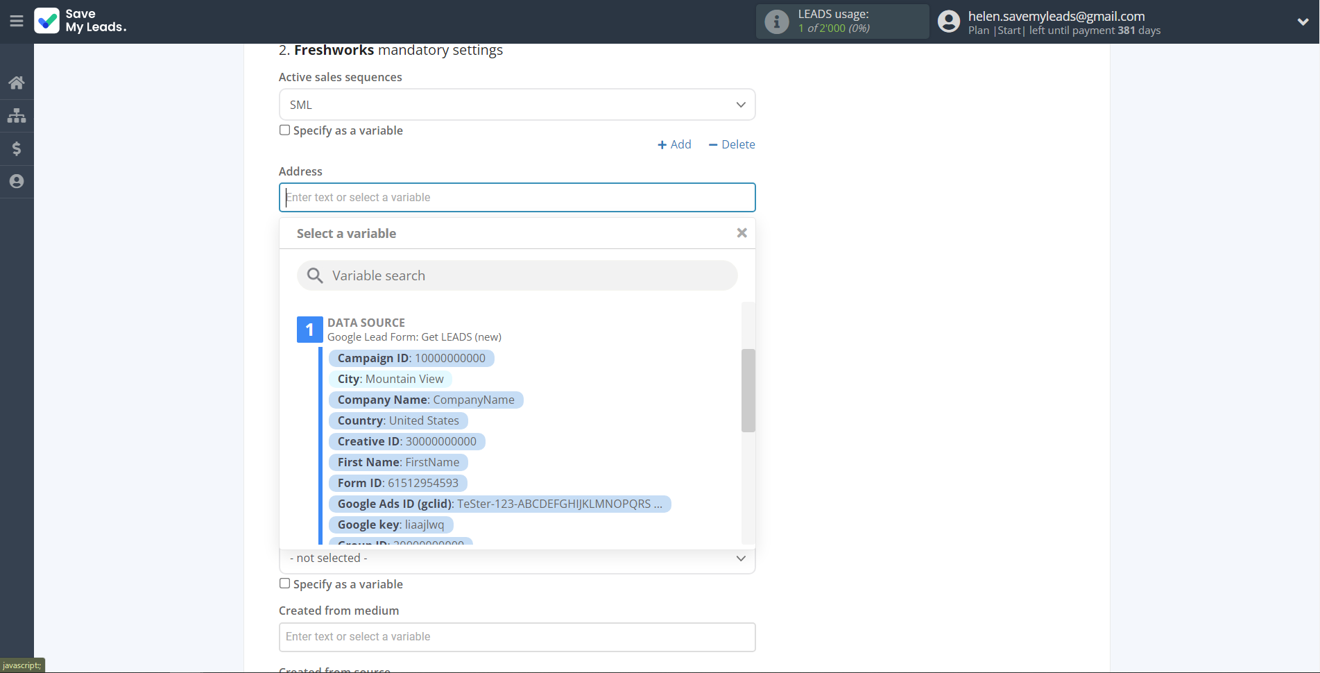 How to Connect Google Lead Form with Freshworks Create Contacts | Assigning fields How to Connect Google Lead Form with Freshworks Create Contacts | Assigning fields