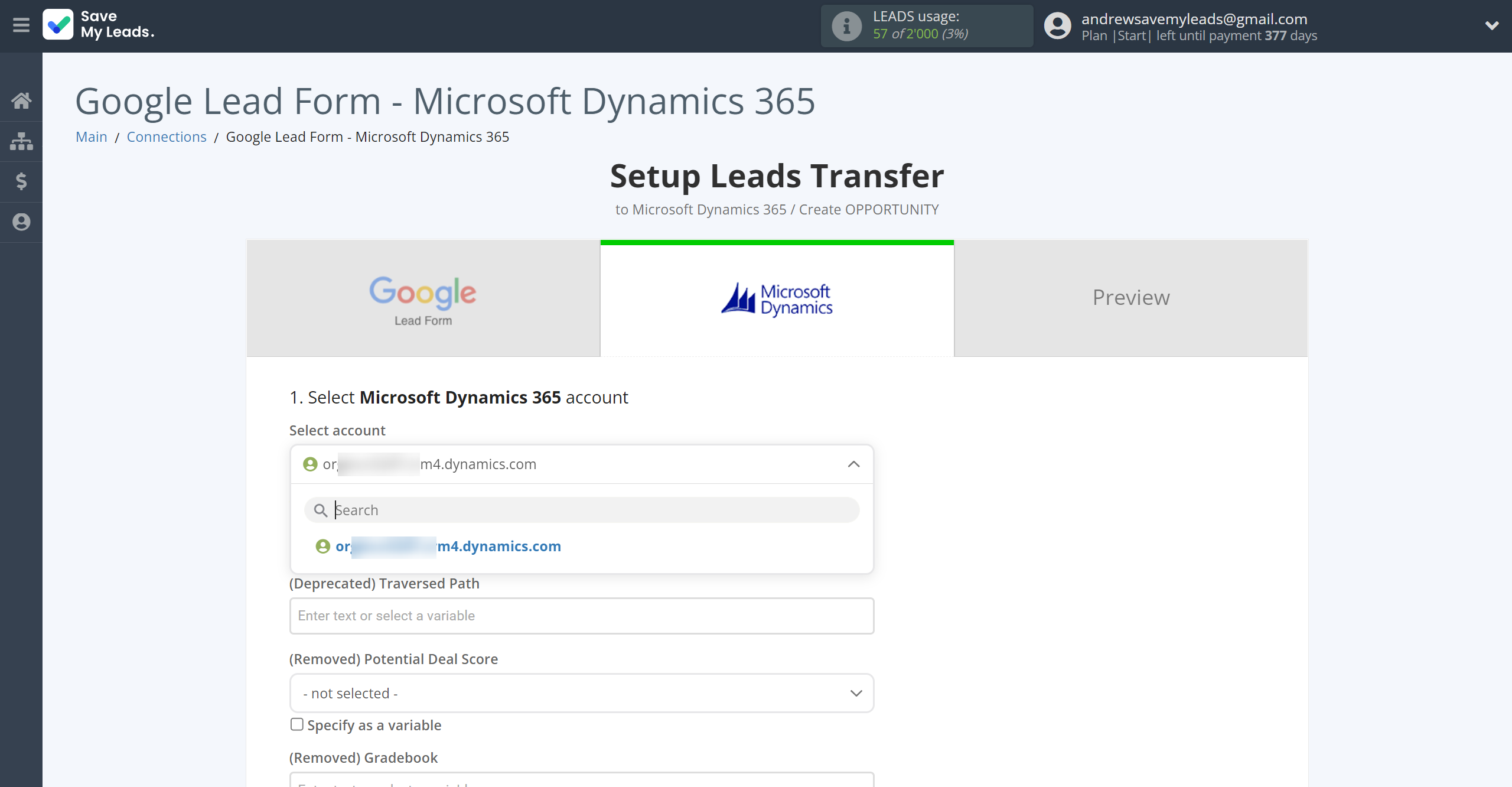 How to Connect Google Lead Form with Microsoft Dynamics 365 Create Opportunity | Data Destination account selection How to Connect Google Lead Form with Microsoft Dynamics 365 Create Opportunity | Data Destination account selection