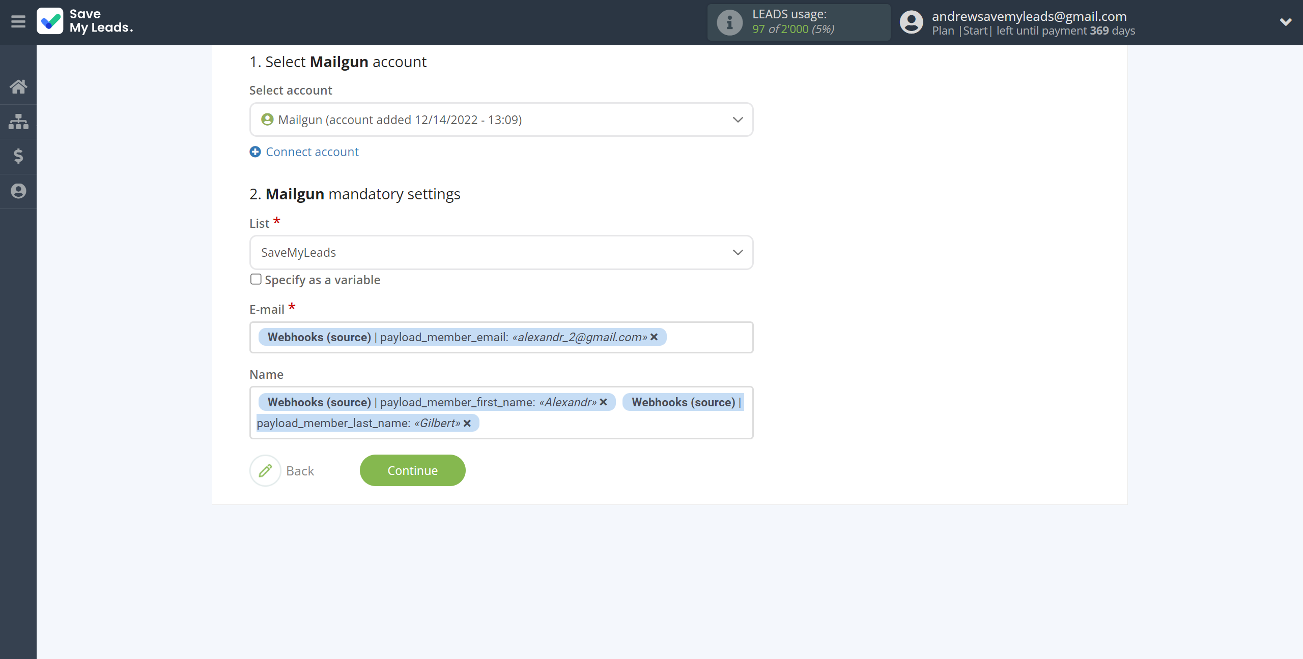 How to Connect Webhooks with Mailgun | Assigning fields How to Connect Webhooks with Mailgun | Assigning fields