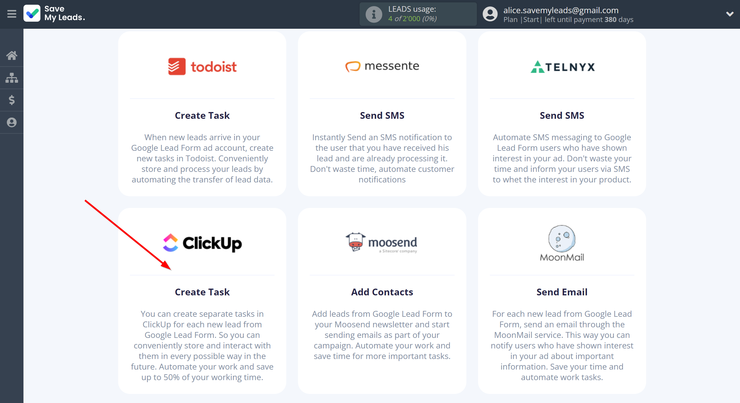 How to Connect Google Lead Form with ClickUp | Data Destination system selection How to Connect Google Lead Form with ClickUp | Data Destination system selection