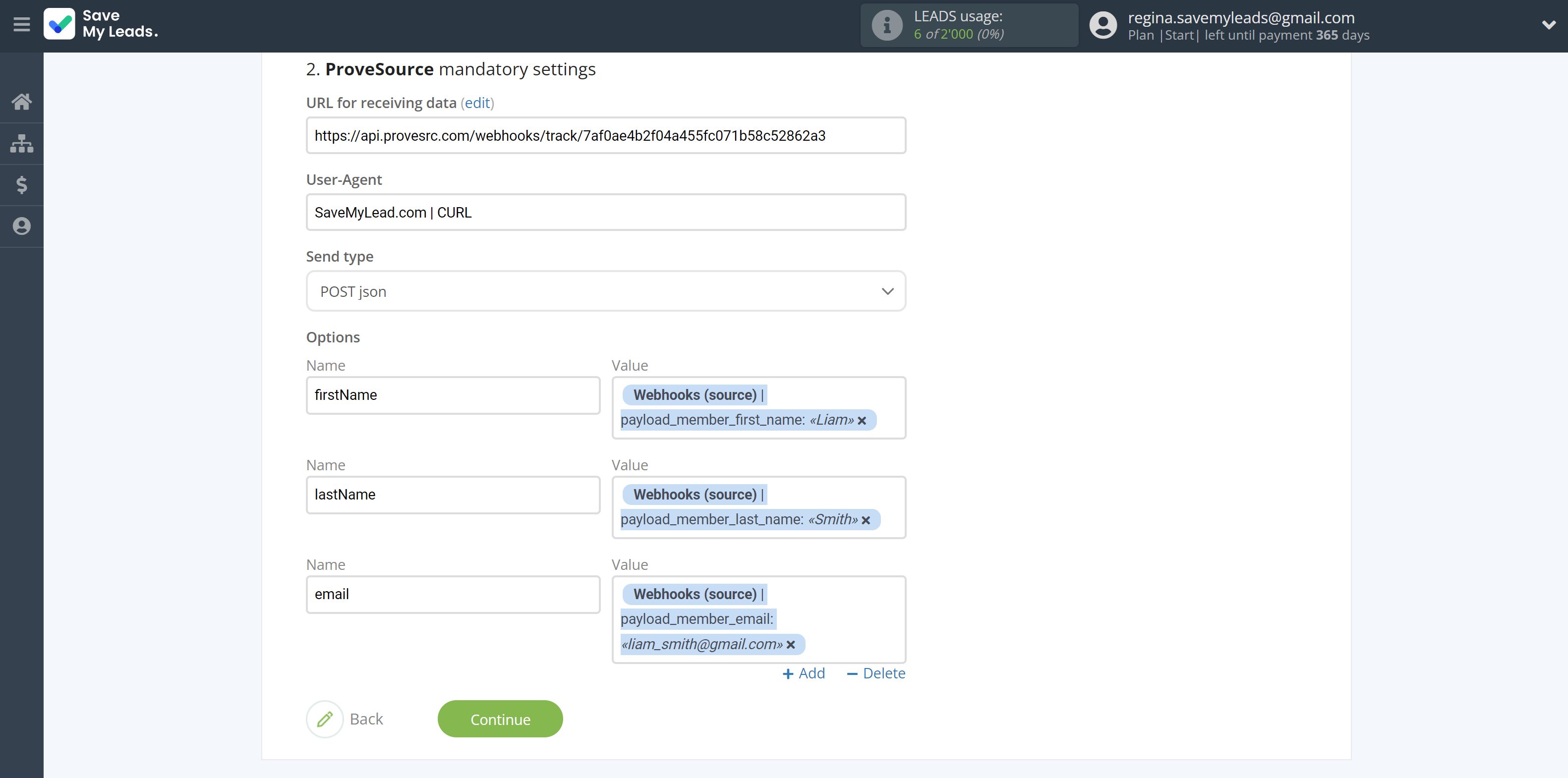 How to Connect Webhooks with ProveSource | Assigning fields How to Connect Webhooks with ProveSource | Assigning fields