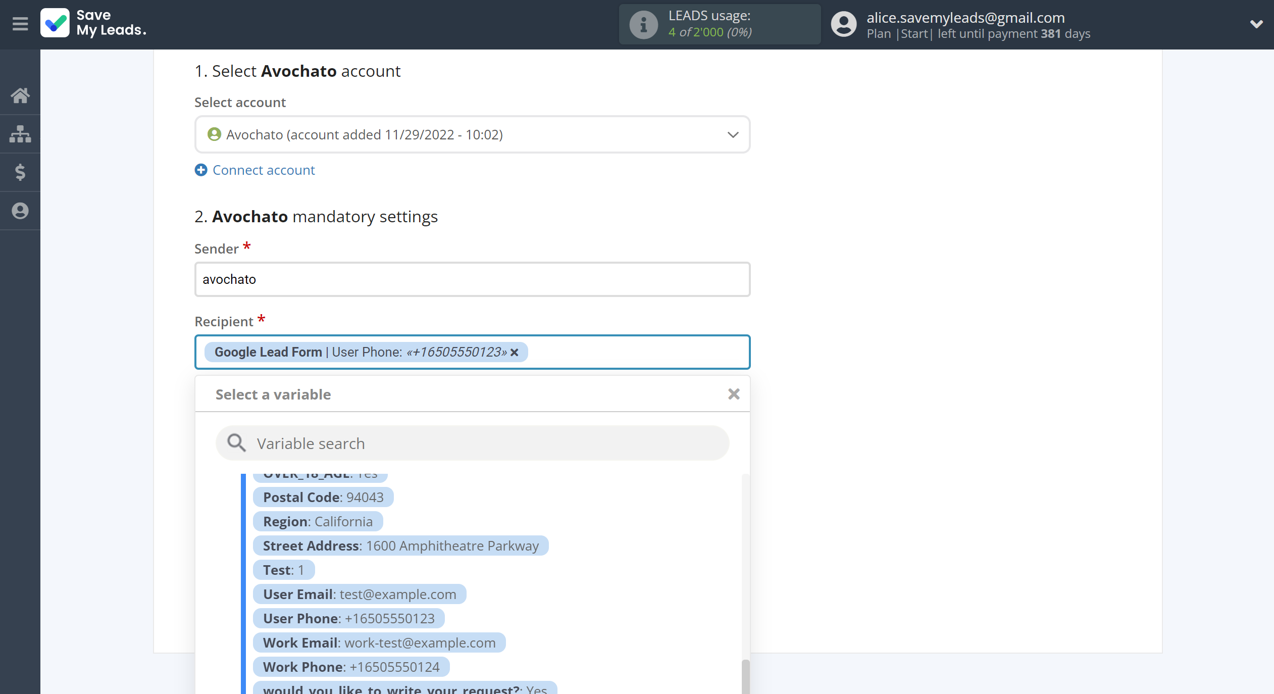 How to Connect Google Lead Form with Avochato | Assigning fields How to Connect Google Lead Form with Avochato | Assigning fields