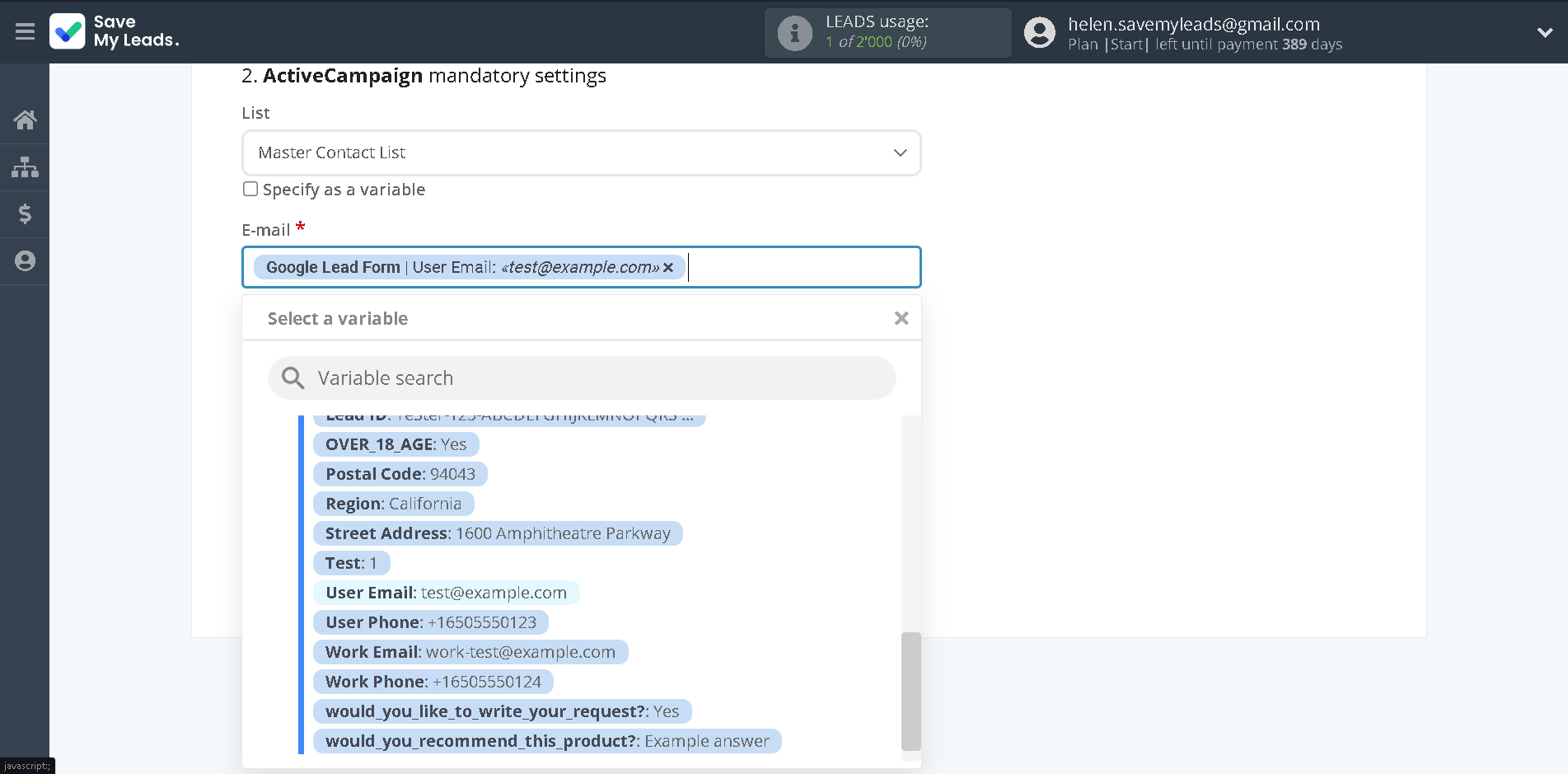 How to Connect Google Lead Form with ActiveCampaign Create Contacts | Assigning fields How to Connect Google Lead Form with ActiveCampaign Create Contacts | Assigning fields