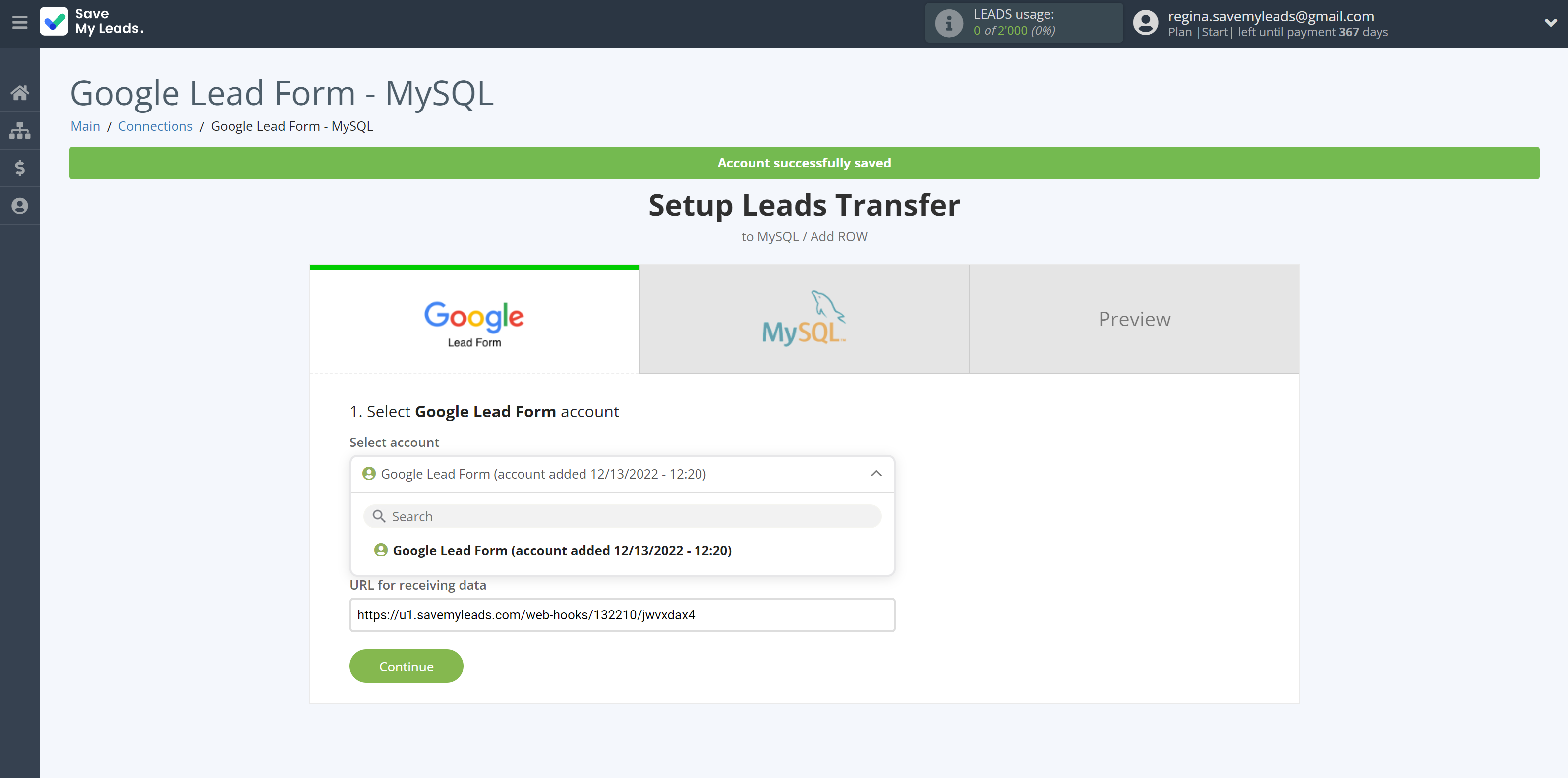 How to Connect Google Lead Form with MySQL | Data Source account selection How to Connect Google Lead Form with MySQL | Data Source account selection