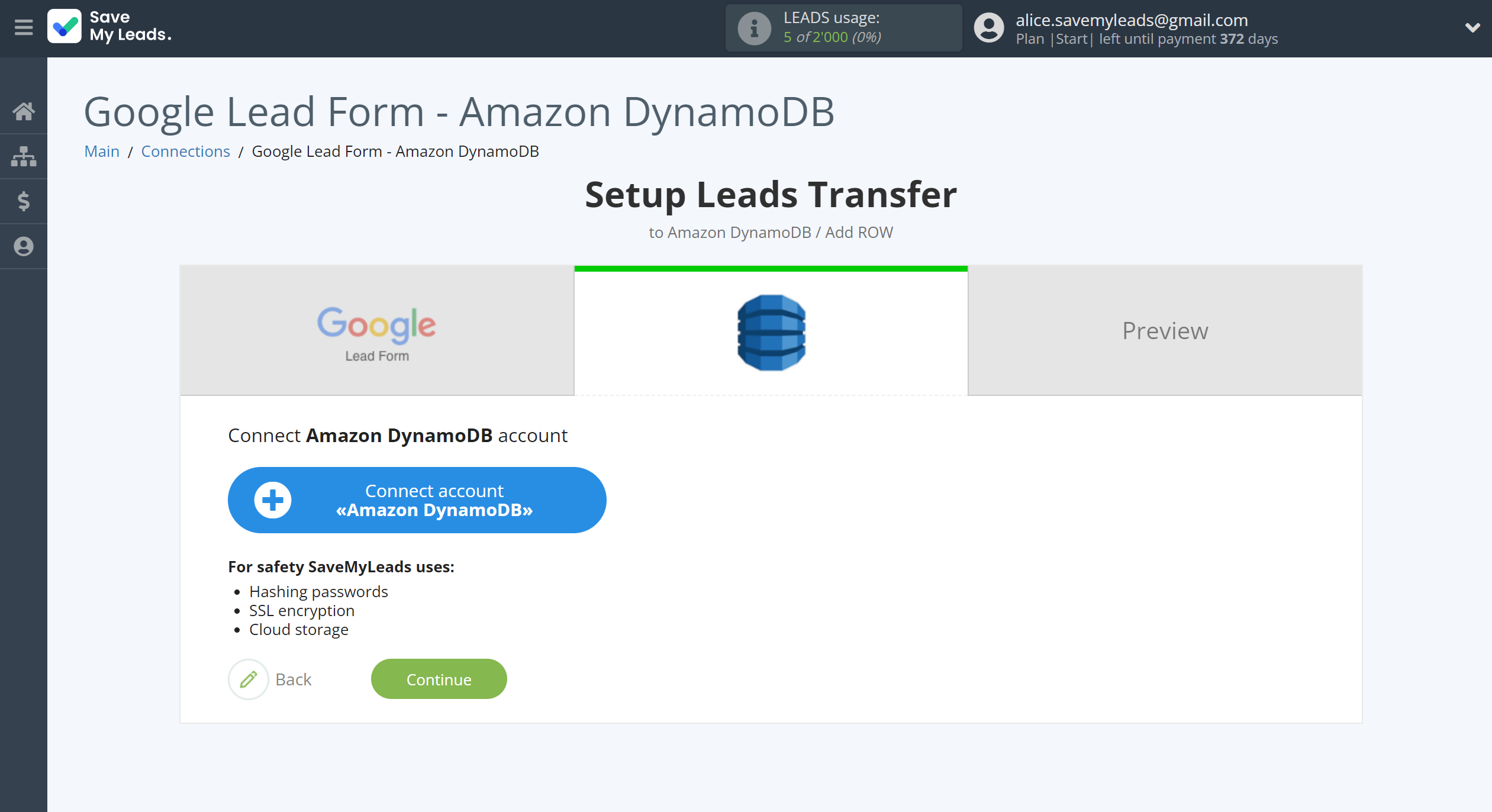 How to Connect Google Lead Form with Amazon DynamoDB | Data Destination account connection How to Connect Google Lead Form with Amazon DynamoDB | Data Destination account connection
