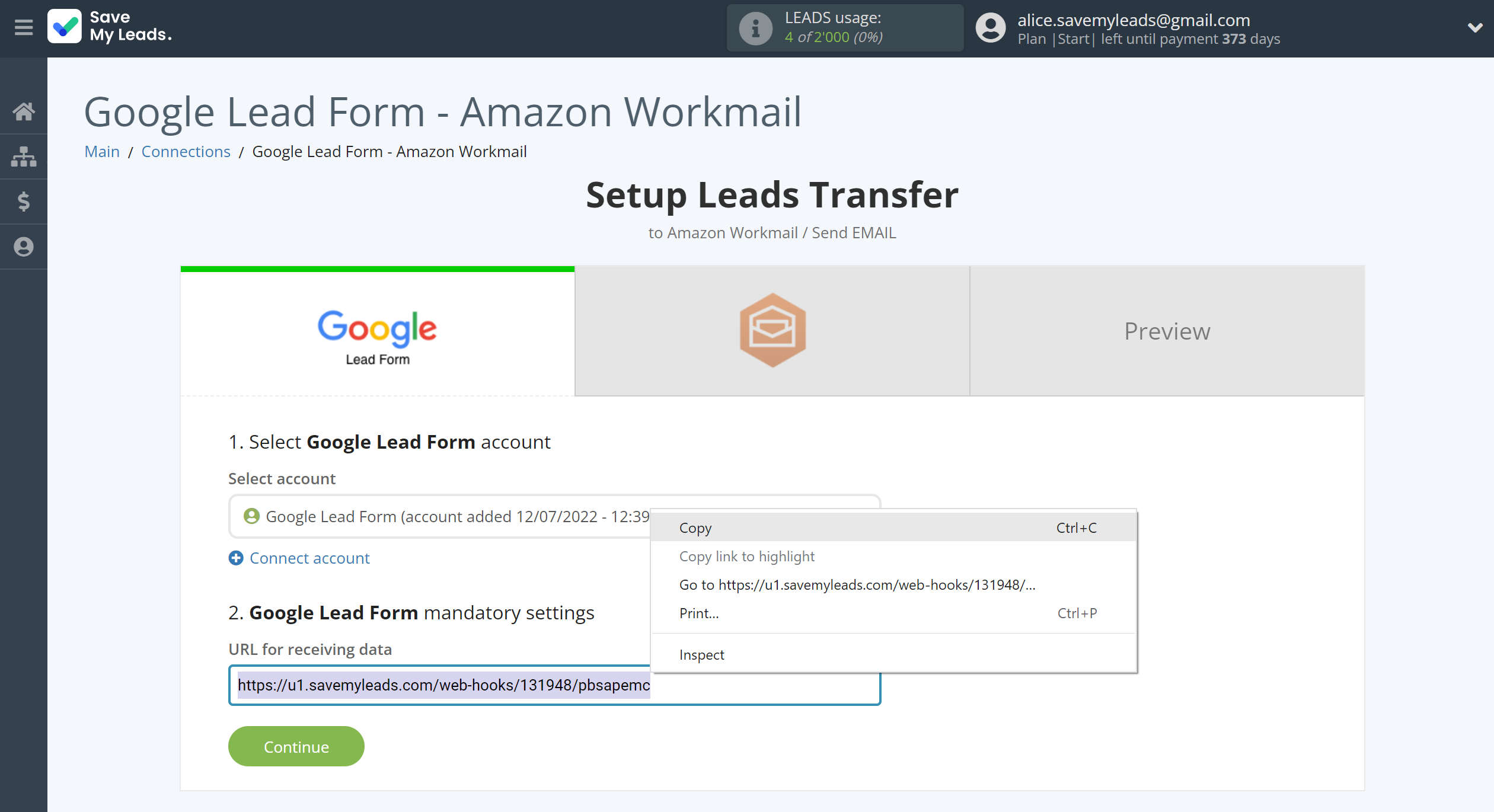 How to Connect Google Lead Form with Amazon Workmail | Data Source account connection How to Connect Google Lead Form with Amazon Workmail | Data Source account connection