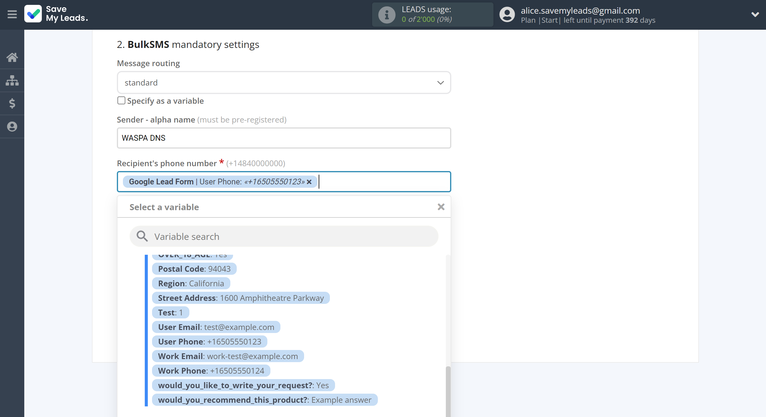How to Connect Google Lead Form with BulkSMS | Assigning fields How to Connect Google Lead Form with BulkSMS | Assigning fields