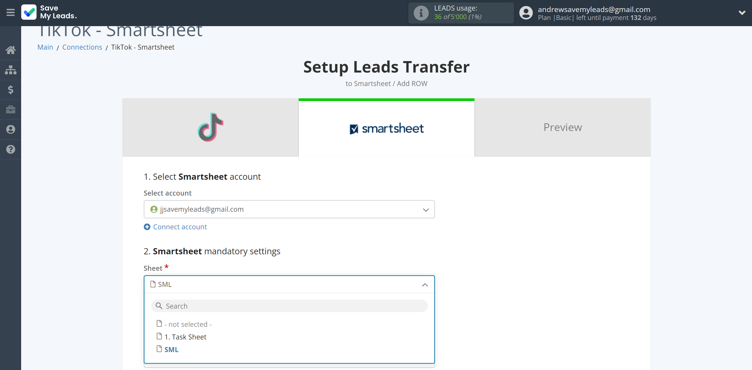 How to Connect TikTok with Smartsheet | Assigning fields How to Connect TikTok with Smartsheet | Assigning fields