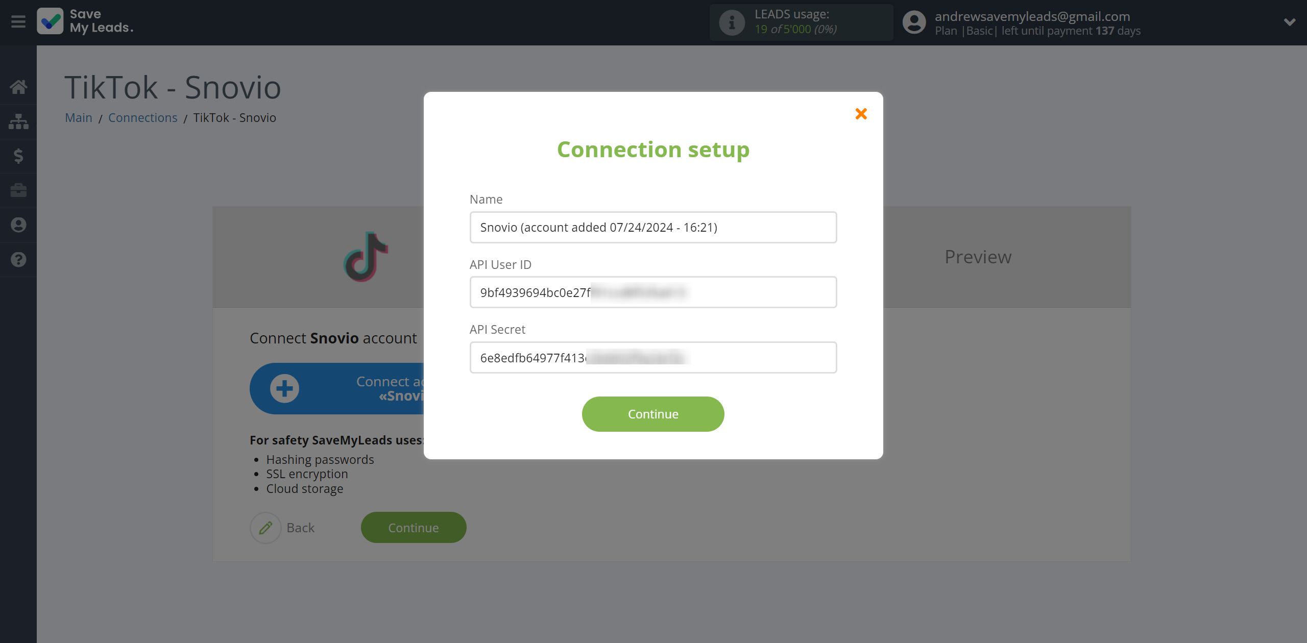 How to Connect TikTok with Snovio Add Contacts | Data Destination account connection How to Connect TikTok with Snovio Add Contacts | Data Destination account connection