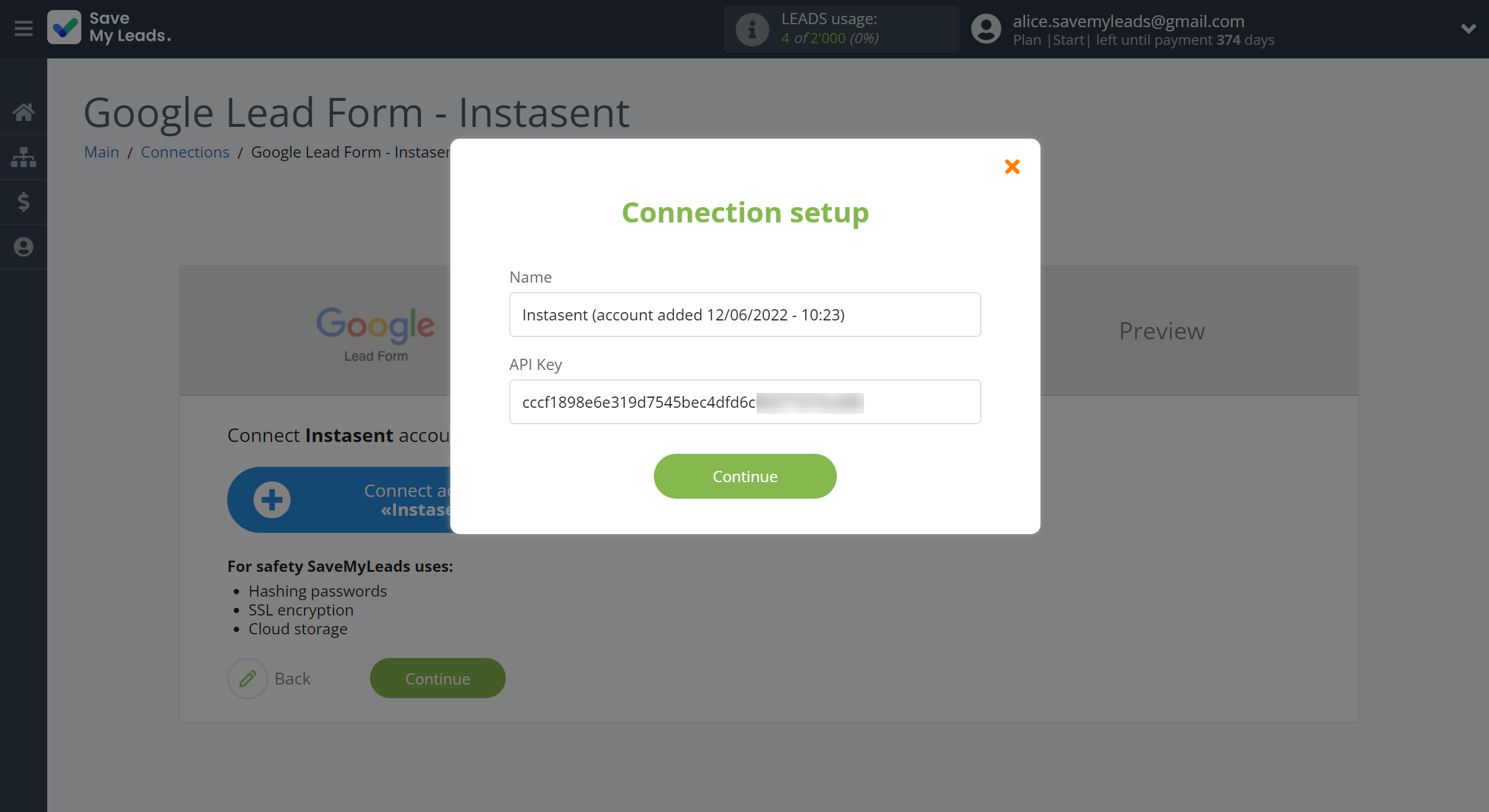 How to Connect Google Lead Form with Instasent | Data Destination account connection How to Connect Google Lead Form with Instasent | Data Destination account connection
