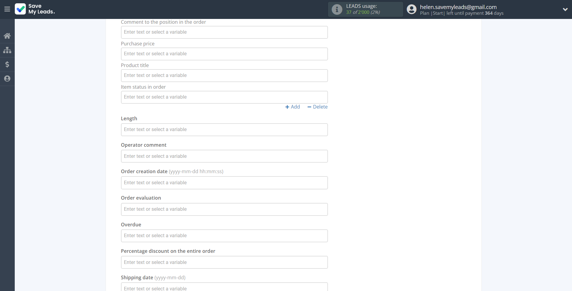 How to Connect Webhooks with Simla Create Order | Assigning fields How to Connect Webhooks with Simla Create Order | Assigning fields