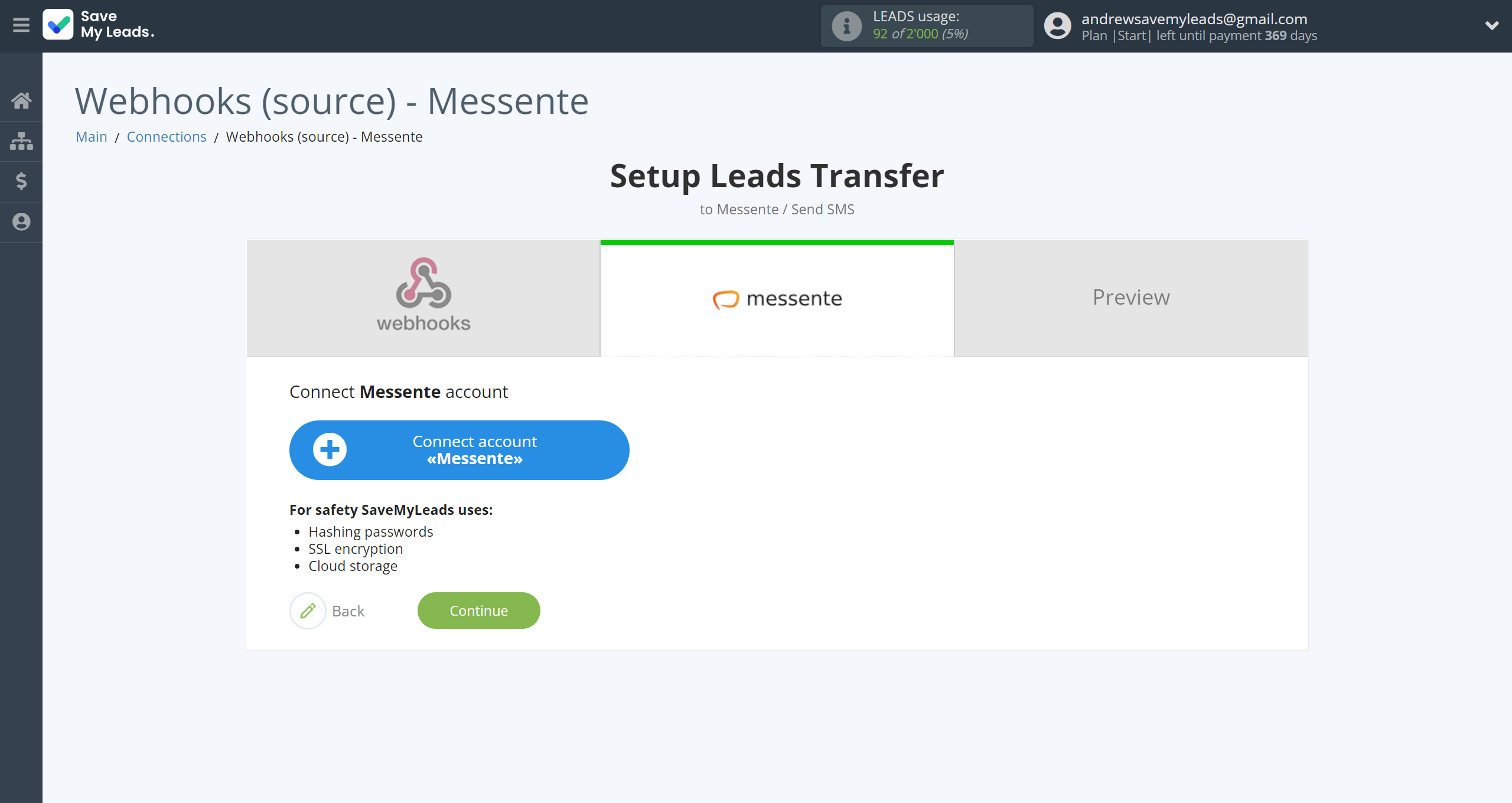 How to Connect Webhooks with Messente | Data Destination account connection How to Connect Webhooks with Messente | Data Destination account connection