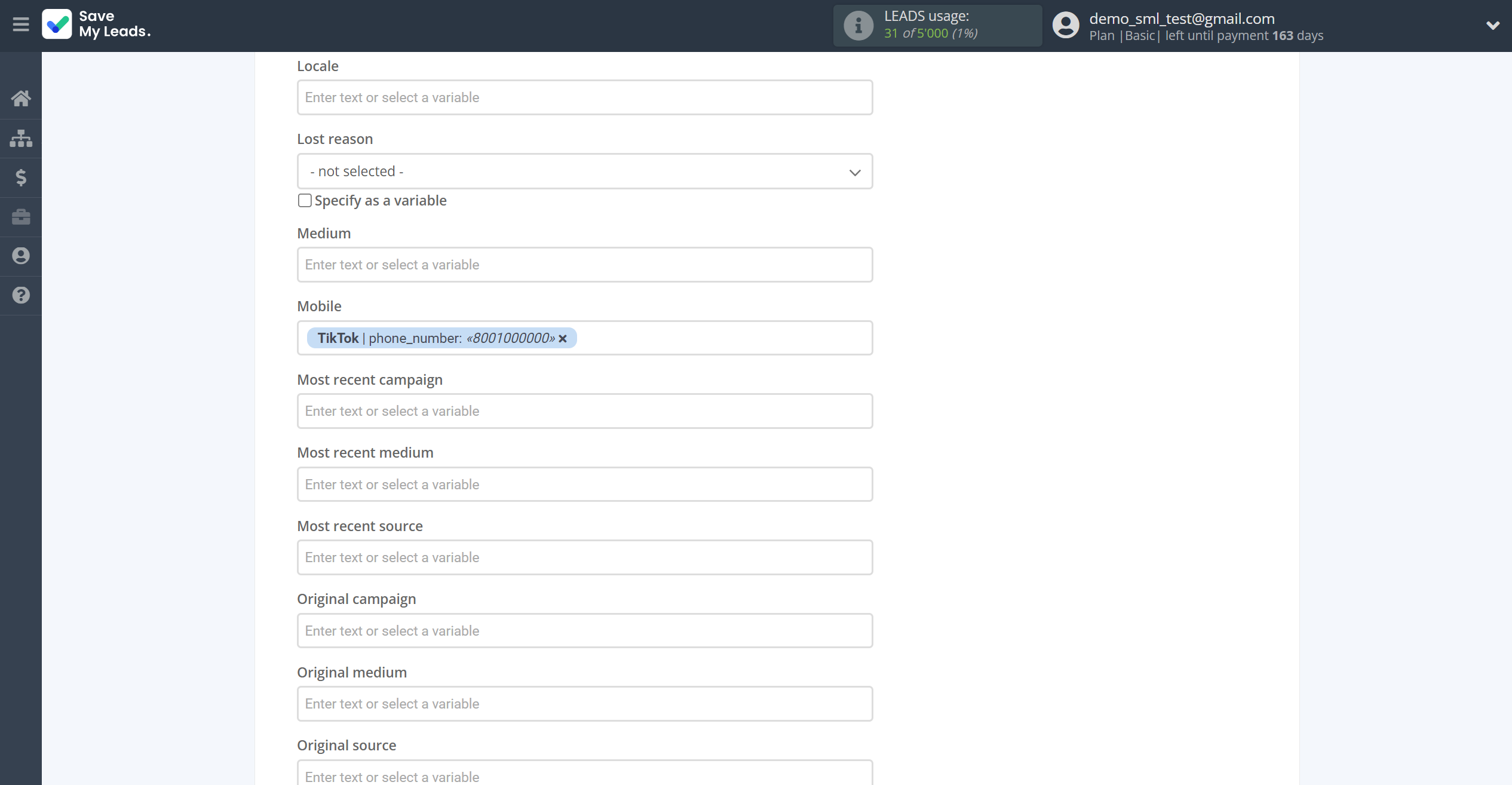 How to Connect TikTok with Freshworks Create Contacts | Assigning fields How to Connect TikTok with Freshworks Create Contacts | Assigning fields