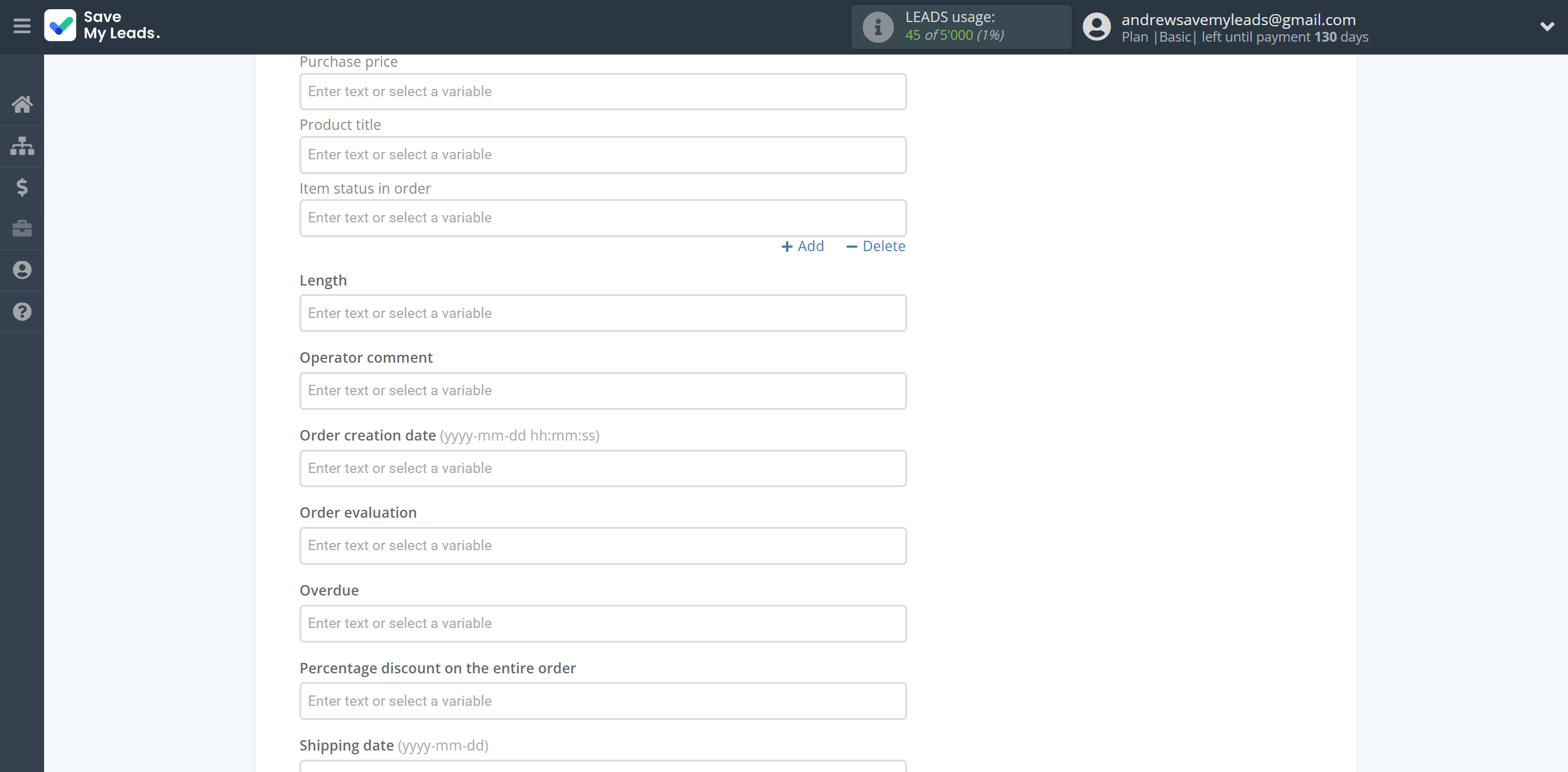 How to Connect TikTok with Simla Create Order | Assigning fields How to Connect TikTok with Simla Create Order | Assigning fields