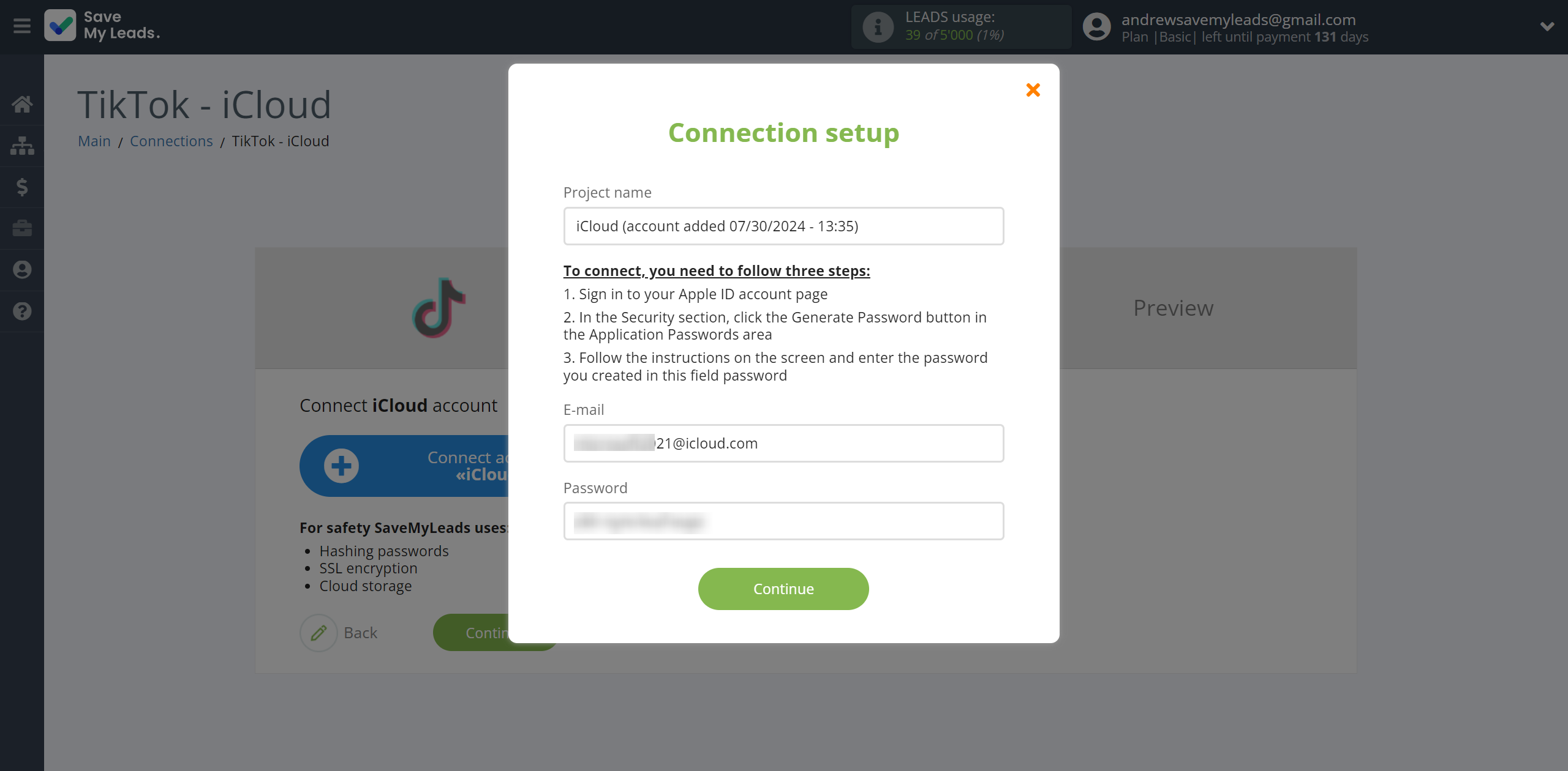 How to Connect TikTok with iCloud | Data Destination account connection How to Connect TikTok with iCloud | Data Destination account connection
