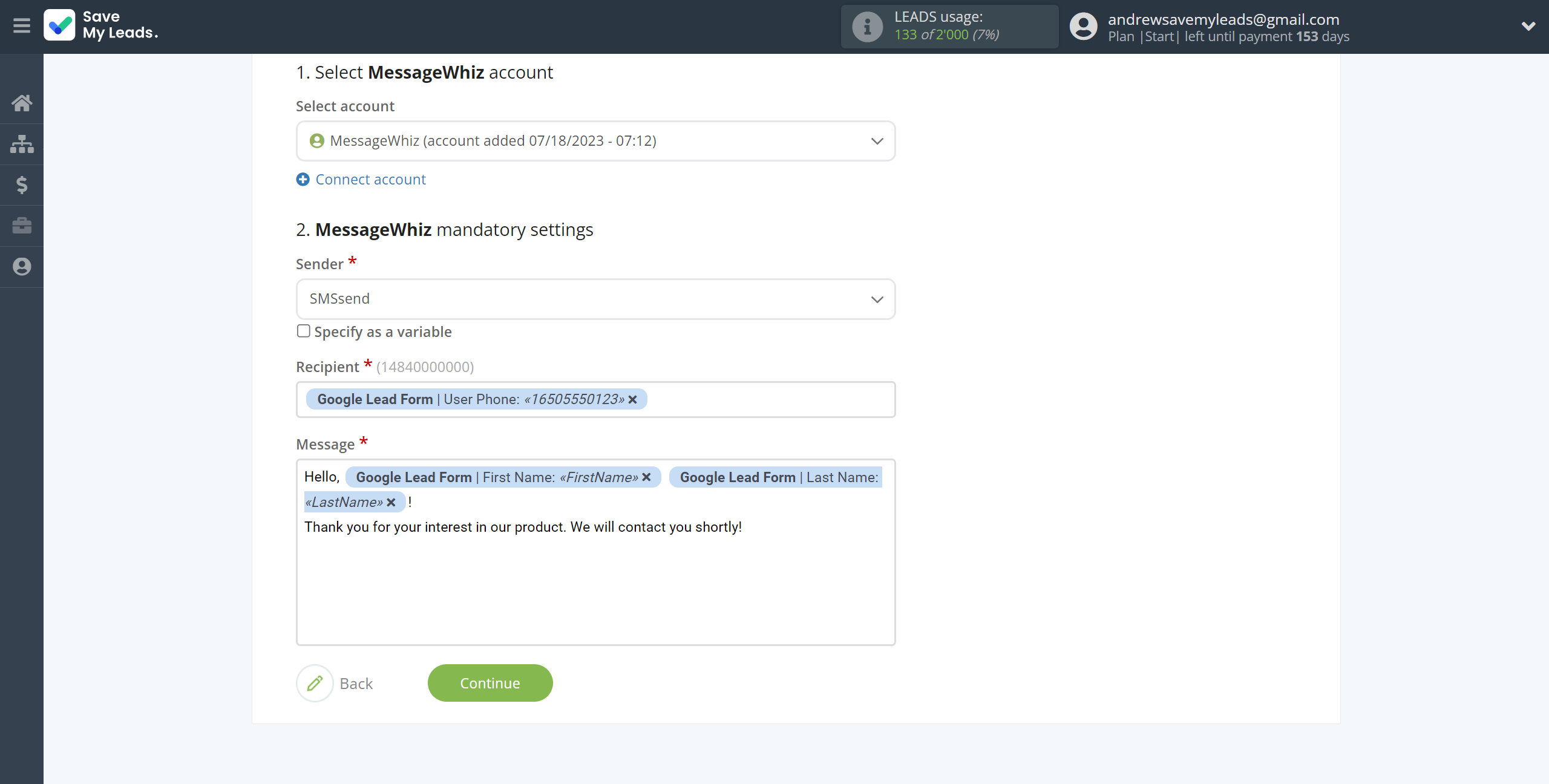 How to Connect Google Lead Form with MessageWhiz | Assigning fields How to Connect Google Lead Form with MessageWhiz | Assigning fields