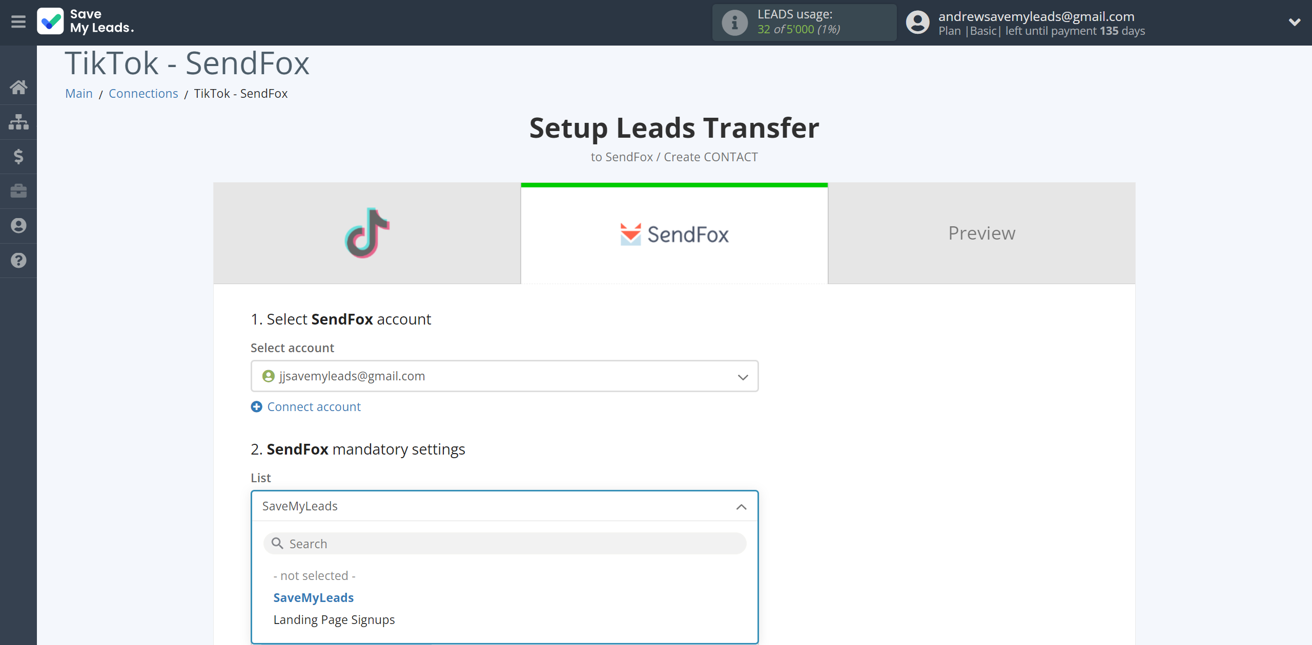 How to Connect TikTok with SendFox | Assigning fields How to Connect TikTok with SendFox | Assigning fields