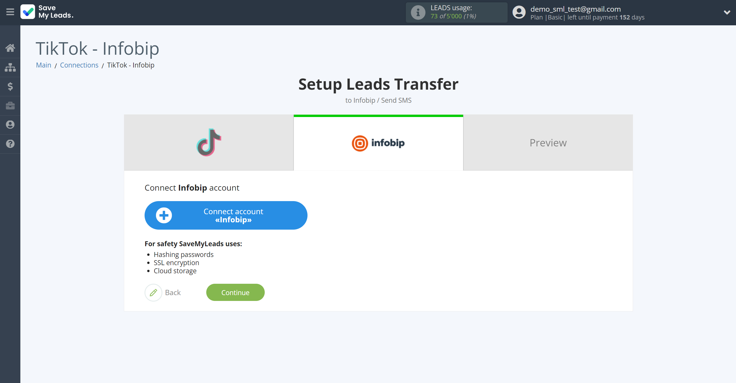 How to Connect TikTok with Infobip | Data Destination account connection How to Connect TikTok with Infobip | Data Destination account connection