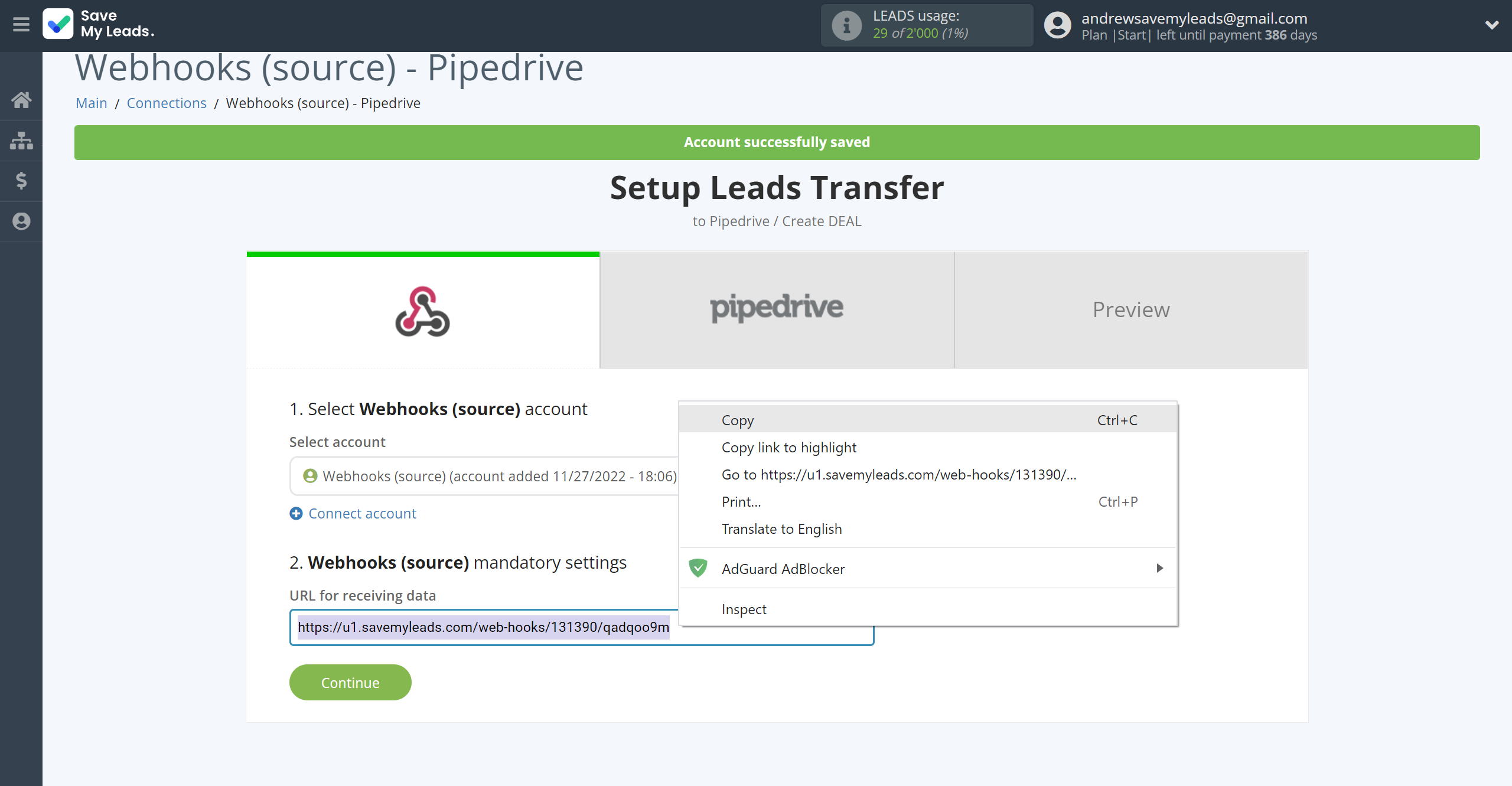 How to Connect Webhooks with Pipedrive Create Deal | Data Source account connection How to Connect Webhooks with Pipedrive Create Deal | Data Source account connection