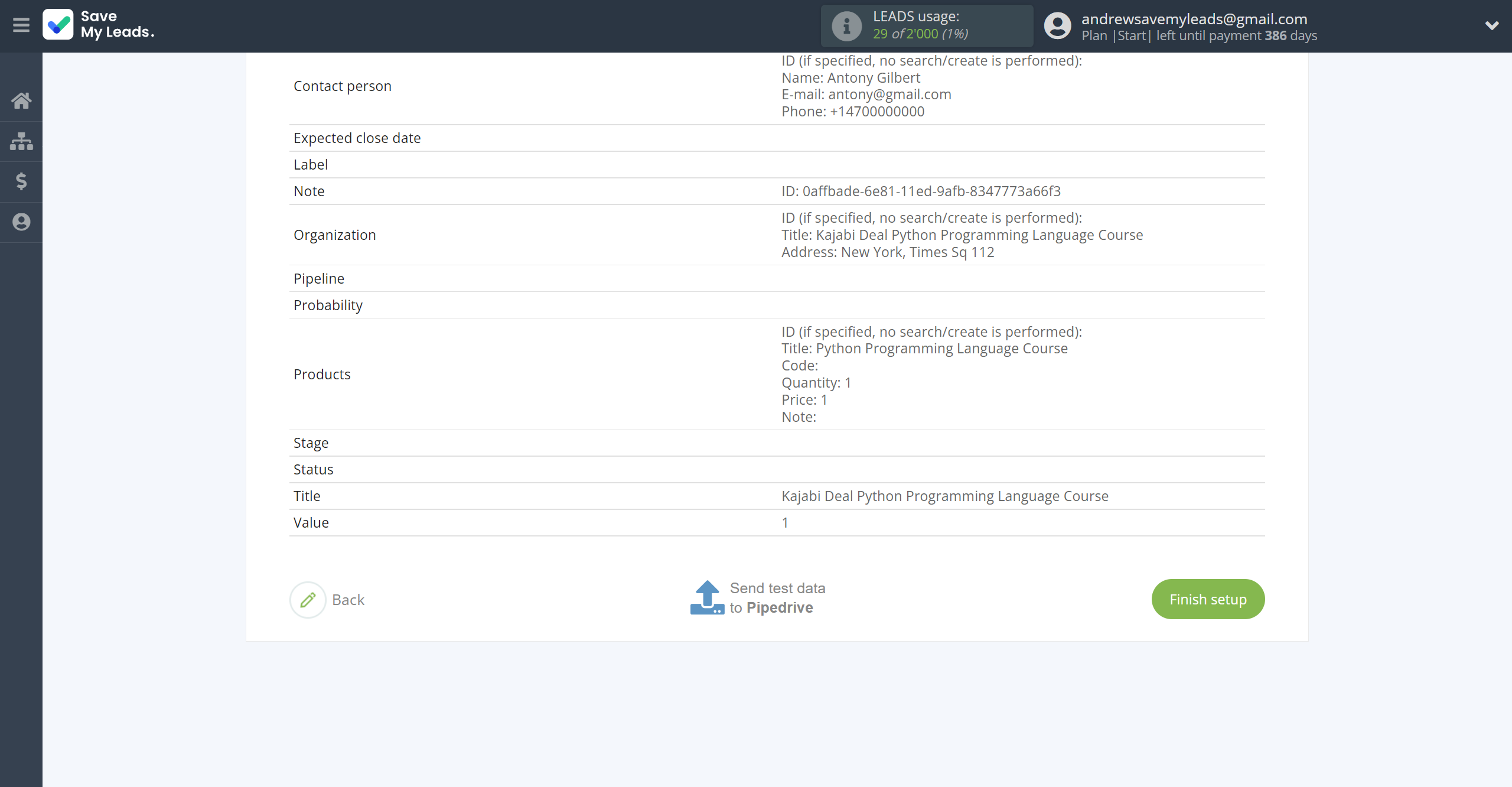 How to Connect Webhooks with Pipedrive Create Deal | Test data How to Connect Webhooks with Pipedrive Create Deal | Test data