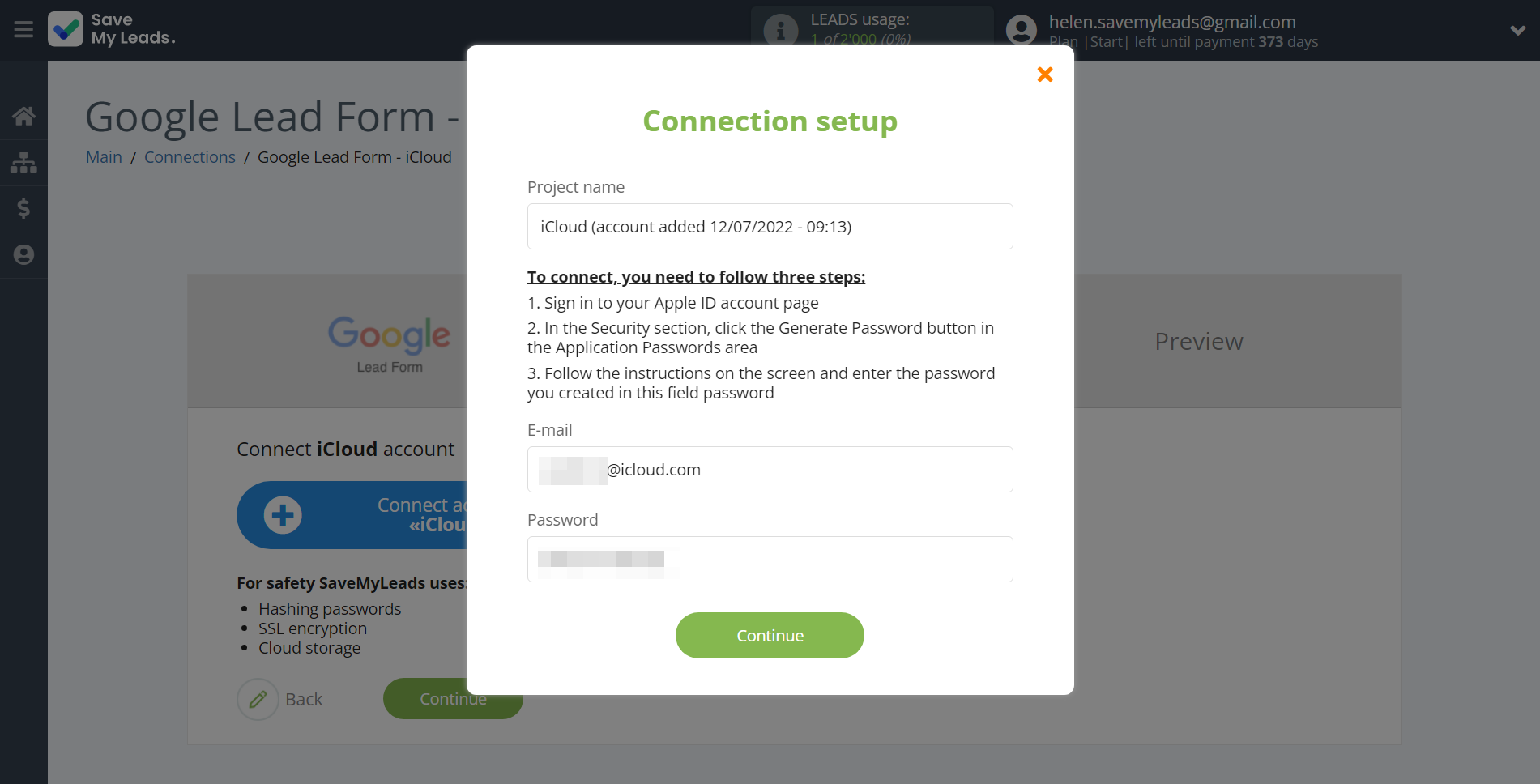 How to Connect Google Lead Form with iCloud | Data Destination account connection How to Connect Google Lead Form with iCloud | Data Destination account connection