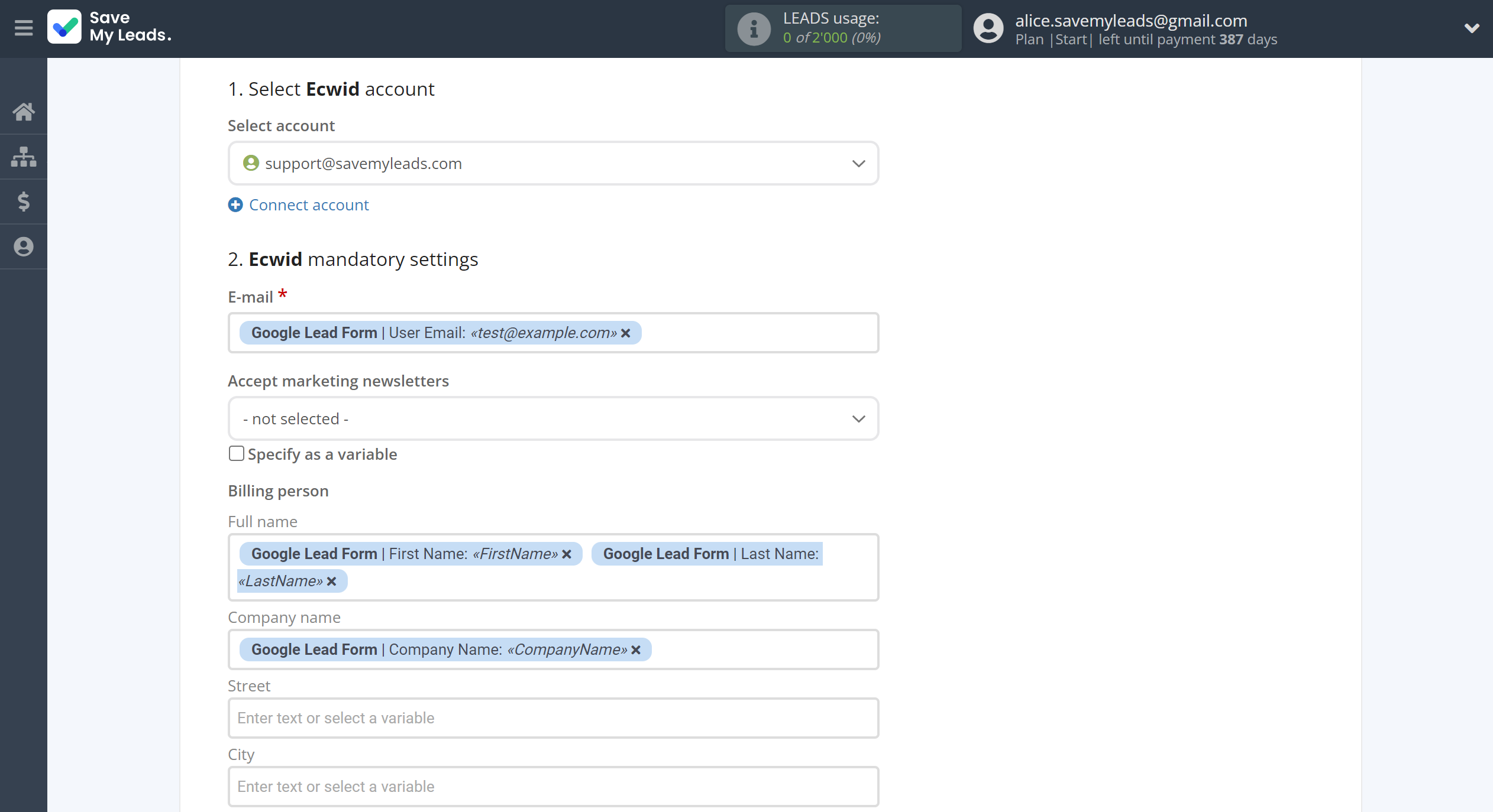 How to Connect Google Lead Form with Ecwid Create Order | Assigning fields How to Connect Google Lead Form with Ecwid Create Order | Assigning fields