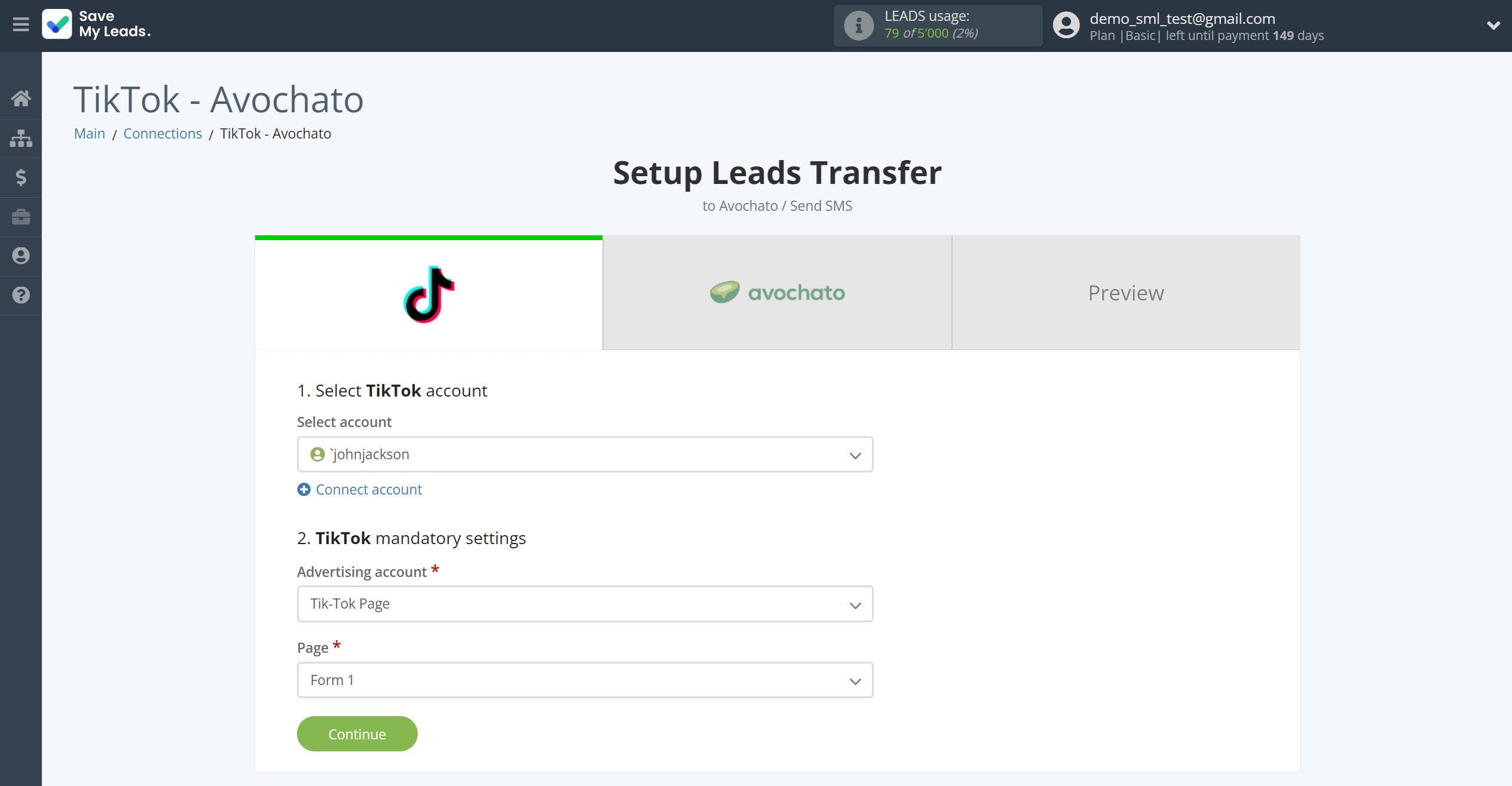 How to Connect TikTok with Avochato | Data Source account connection How to Connect TikTok with Avochato | Data Source account connection