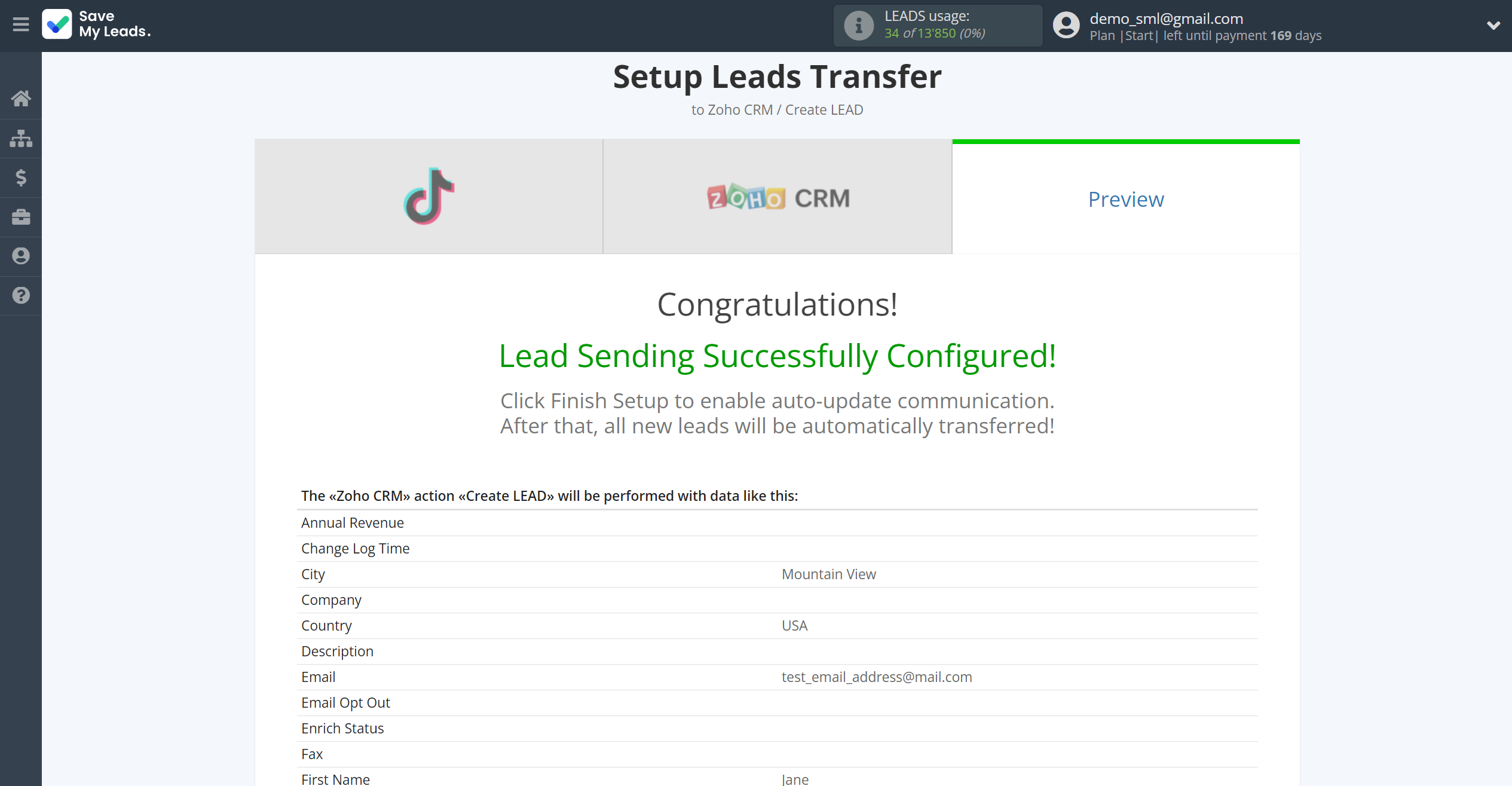 How to Connect TikTok with Zoho CRM Create Leads | Test data How to Connect TikTok with Zoho CRM Create Leads | Test data
