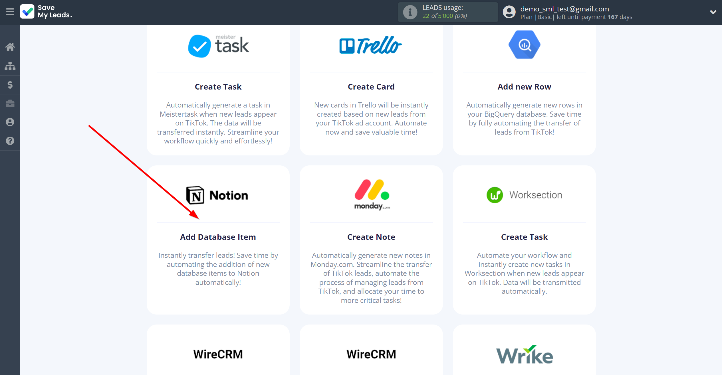 How to Connect TikTok with Notion | Data Destination system selection How to Connect TikTok with Notion | Data Destination system selection