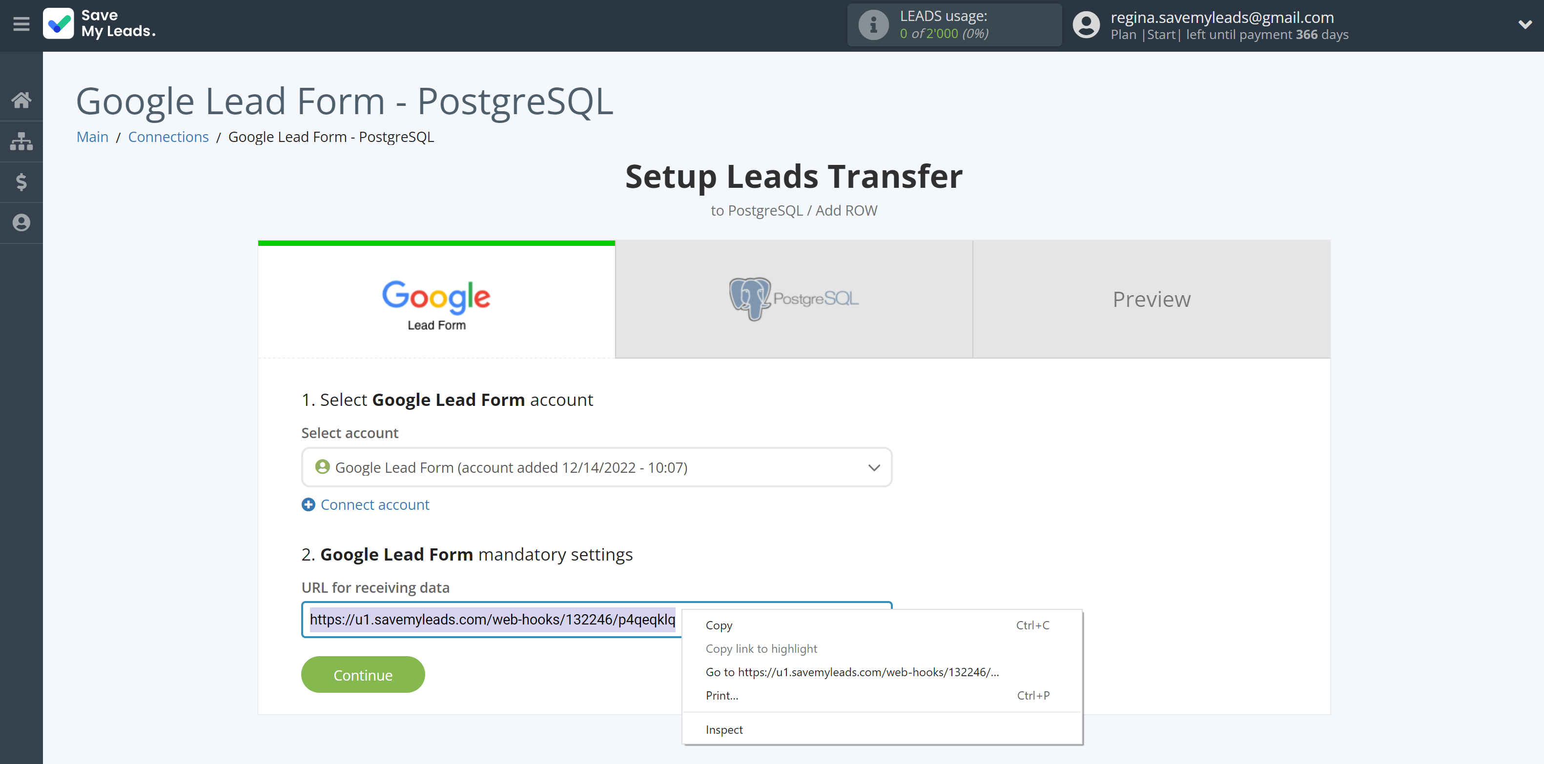How to Connect Google Lead Form with PostgreSQL | Data Source account connection How to Connect Google Lead Form with PostgreSQL | Data Source account connection