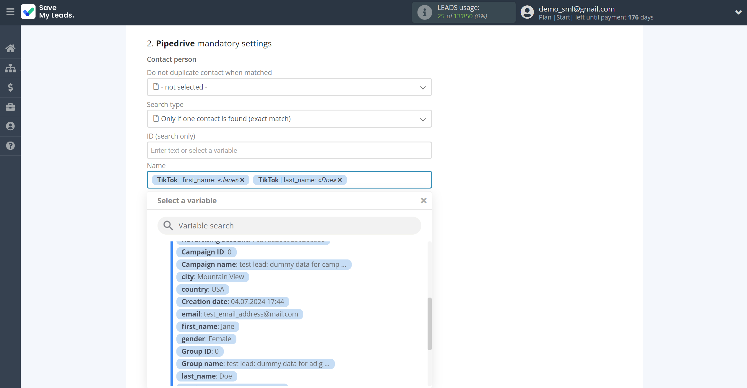 How to Connect TikTok with Pipedrive Create Task | Assigning fields How to Connect TikTok with Pipedrive Create Task | Assigning fields