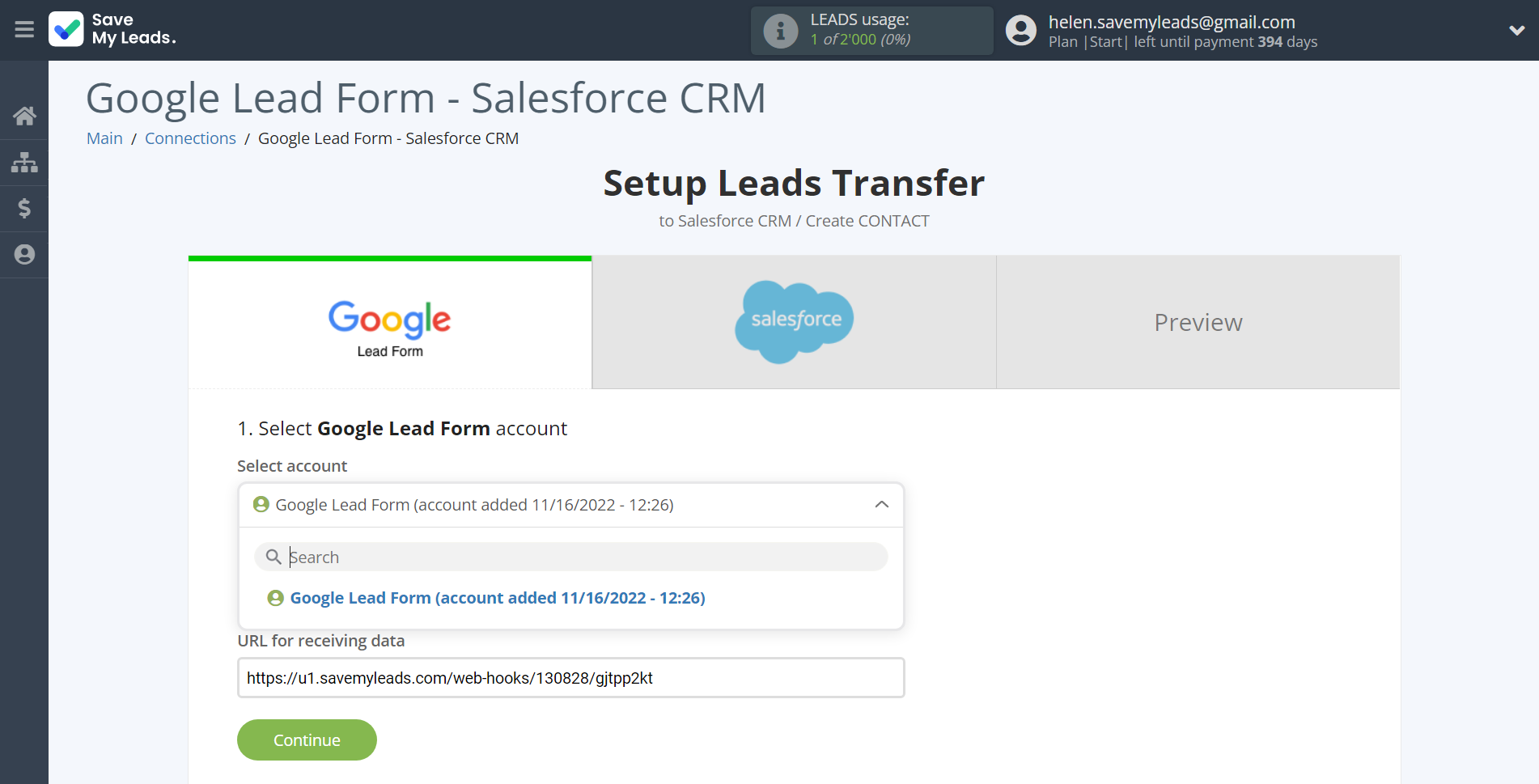 How to Connect Google Lead Form with Salesforce CRM Create Contacts | Data Source account selection How to Connect Google Lead Form with Salesforce CRM Create Contacts | Data Source account selection