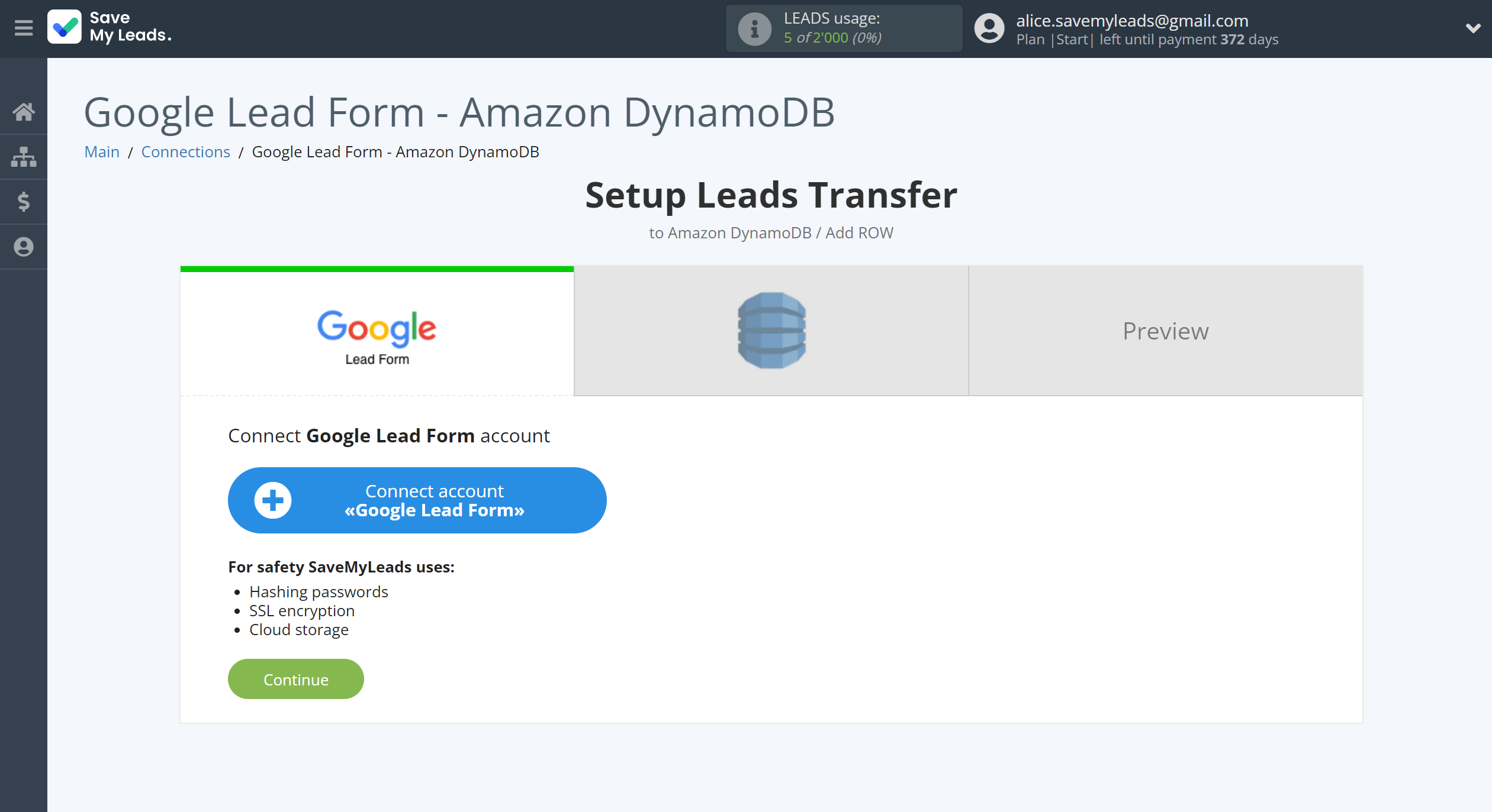 How to Connect Google Lead Form with Amazon DynamoDB | Data Source account connection How to Connect Google Lead Form with Amazon DynamoDB | Data Source account connection