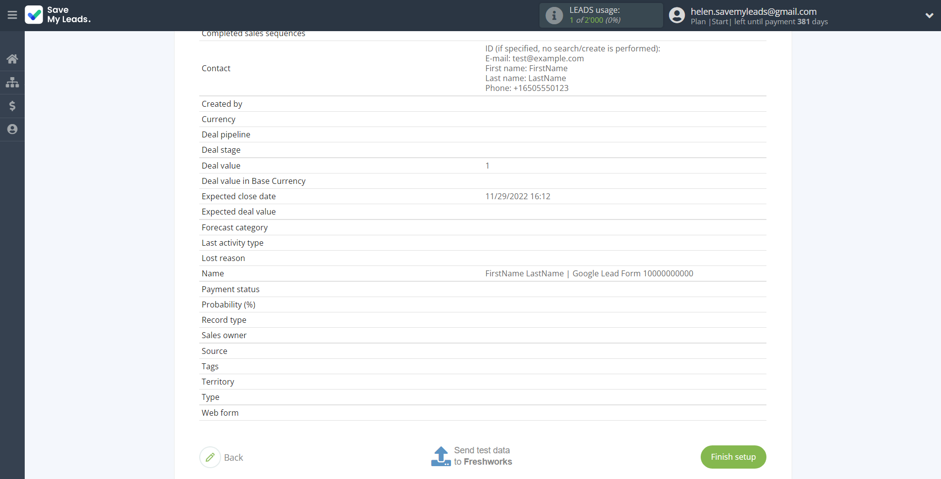 How to Connect Google Lead Form with Freshworks Create Deal | Test data How to Connect Google Lead Form with Freshworks Create Deal | Test data