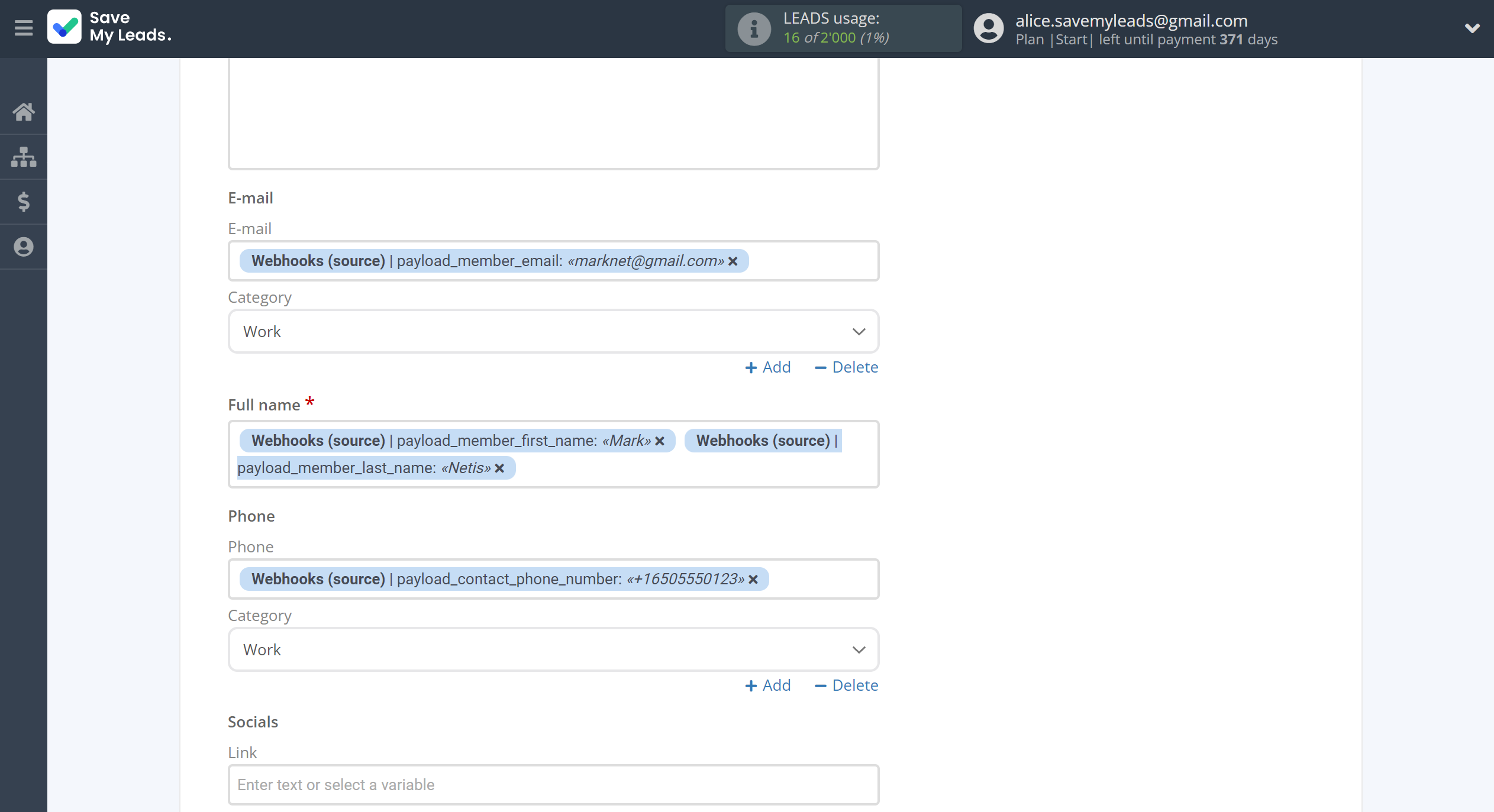 How to Connect Webhooks with Copper Create Contacts | Assigning fields How to Connect Webhooks with Copper Create Contacts | Assigning fields