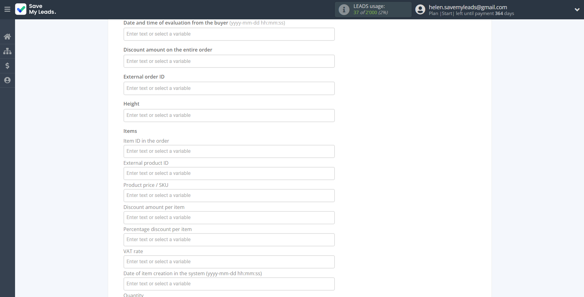 How to Connect Webhooks with Simla Create Order | Assigning fields How to Connect Webhooks with Simla Create Order | Assigning fields