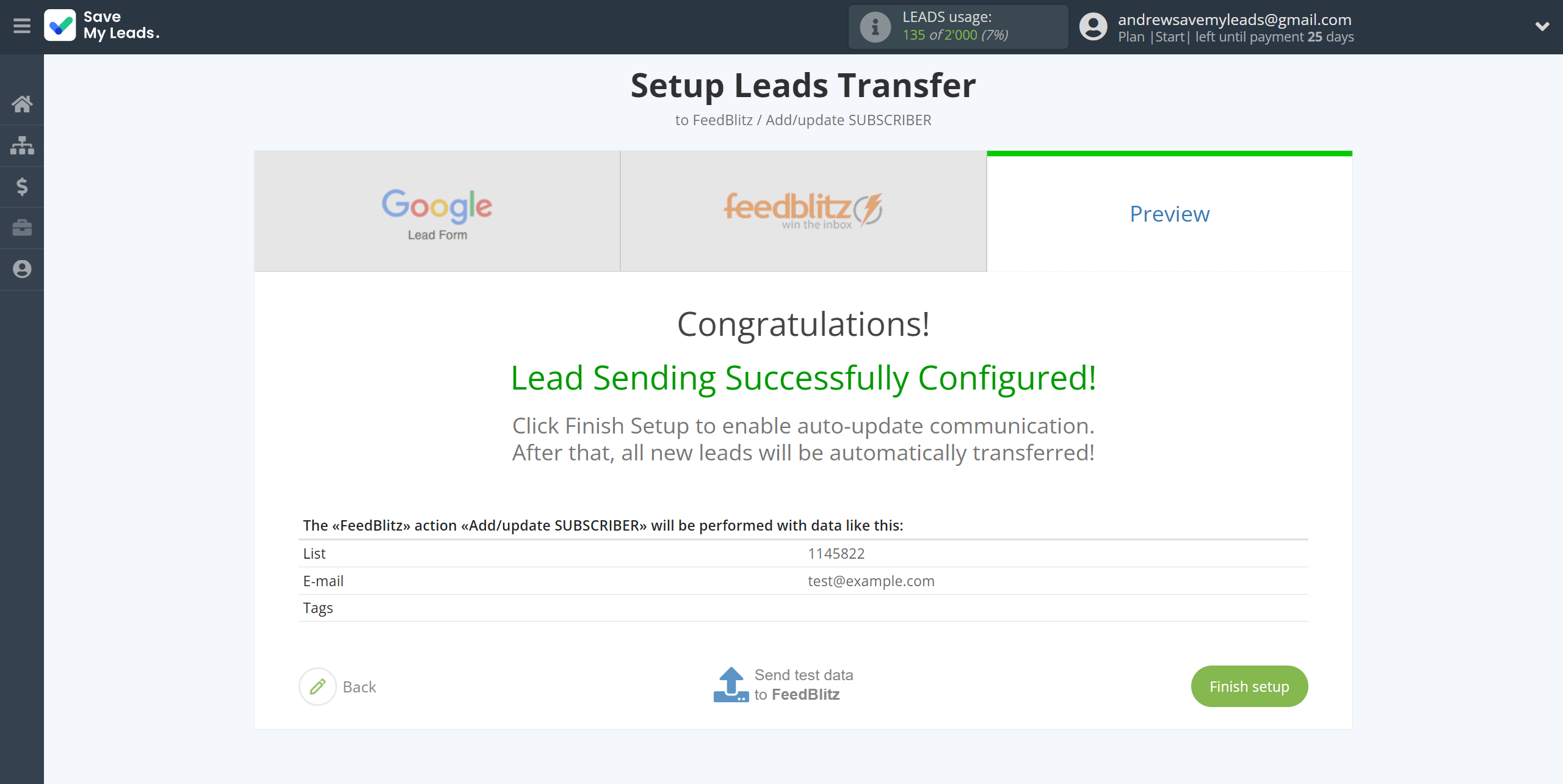 How to Connect Google Lead Form with FeedBlitz | Test data How to Connect Google Lead Form with FeedBlitz | Test data