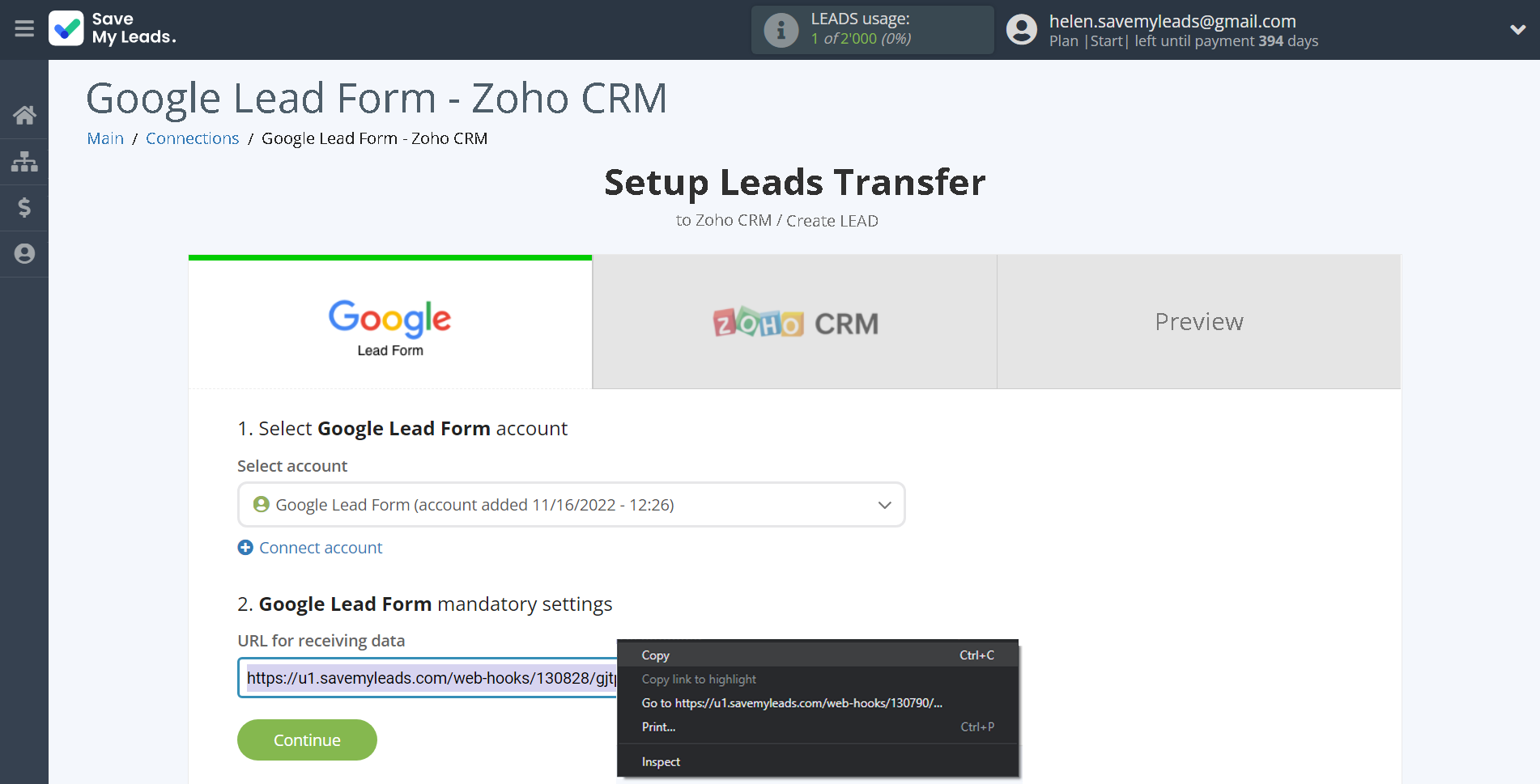 How to Connect Google Lead Form with Zoho CRM Create Leads | Data Source account connection How to Connect Google Lead Form with Zoho CRM Create Leads | Data Source account connection