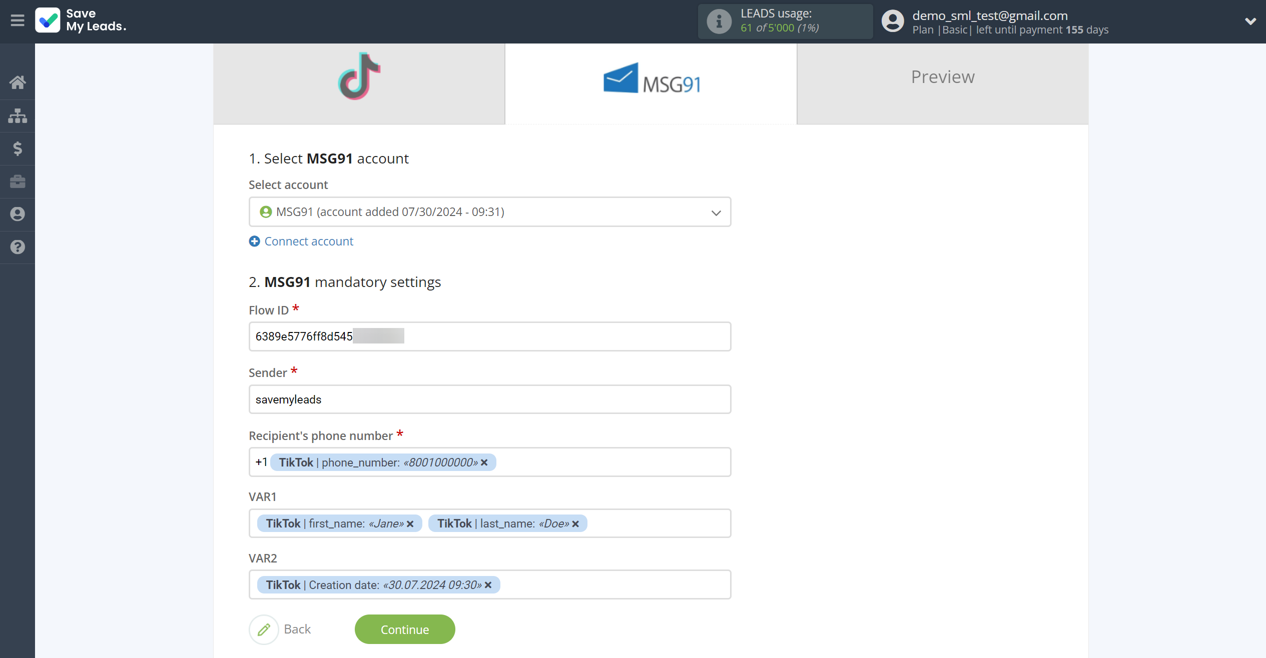 How to Connect TikTok with MSG91 Send SMS | Assigning fields How to Connect TikTok with MSG91 Send SMS | Assigning fields