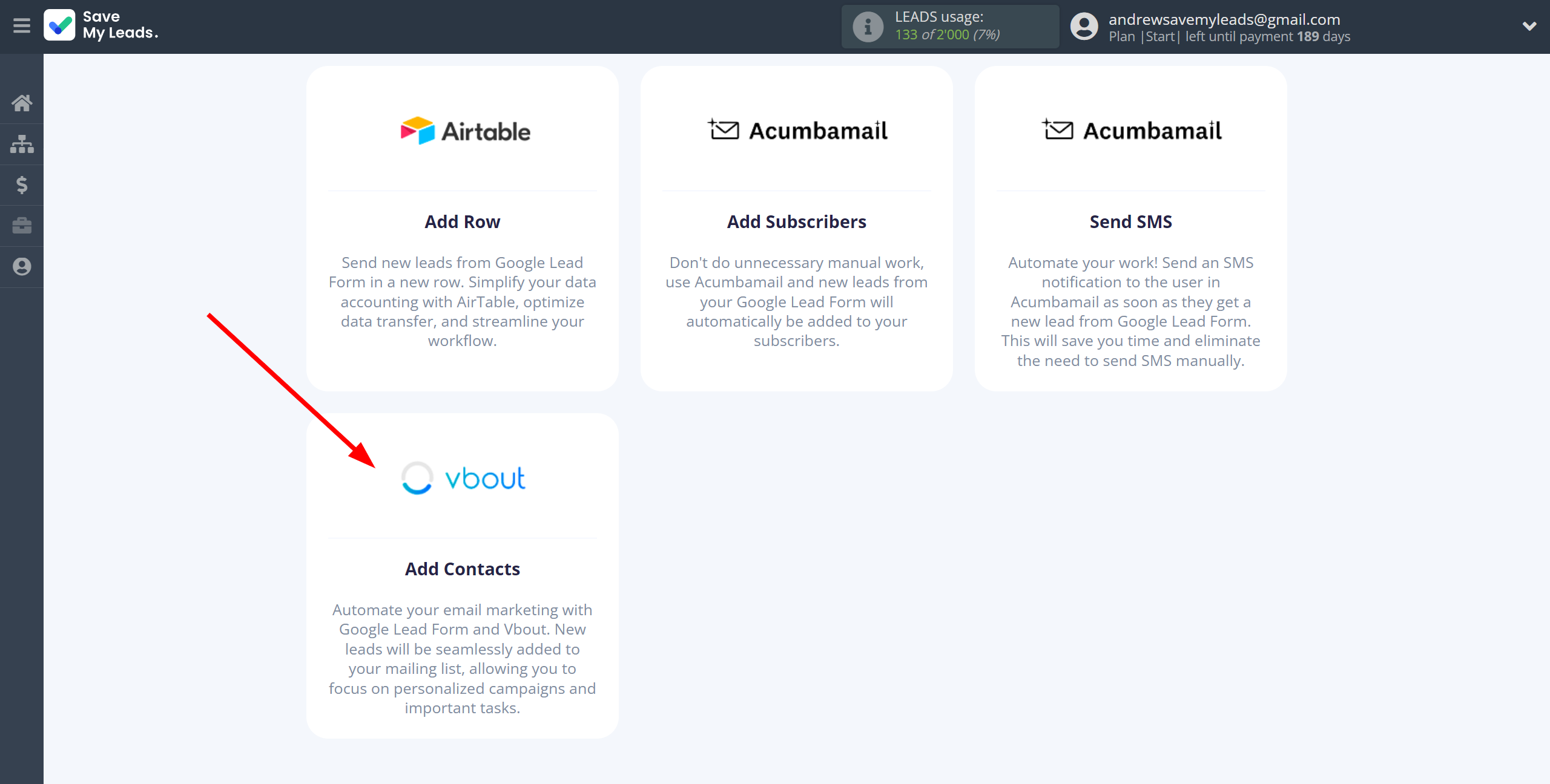 How to Connect Google Lead Form with Vbout Add Contact | Data Destination system selection How to Connect Google Lead Form with Vbout Add Contact | Data Destination system selection