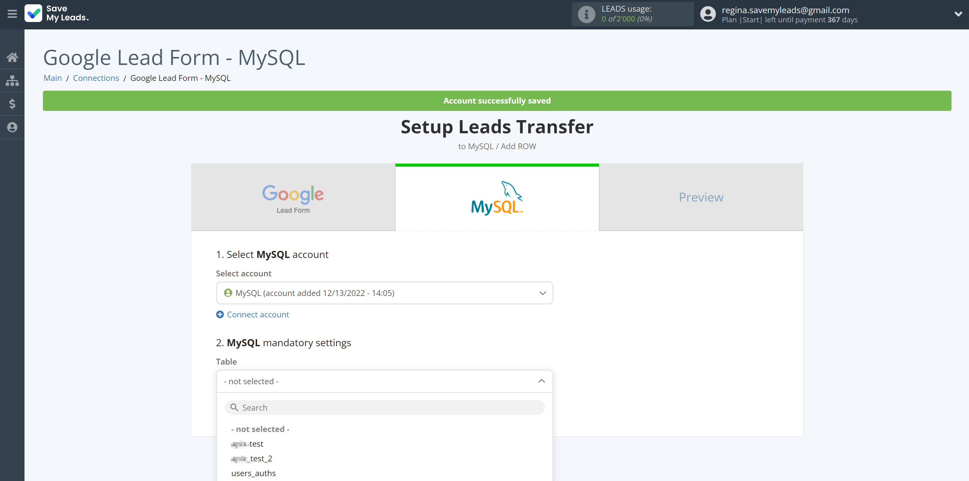 How to Connect Google Lead Form with MySQL | Table selection How to Connect Google Lead Form with MySQL | Table selection