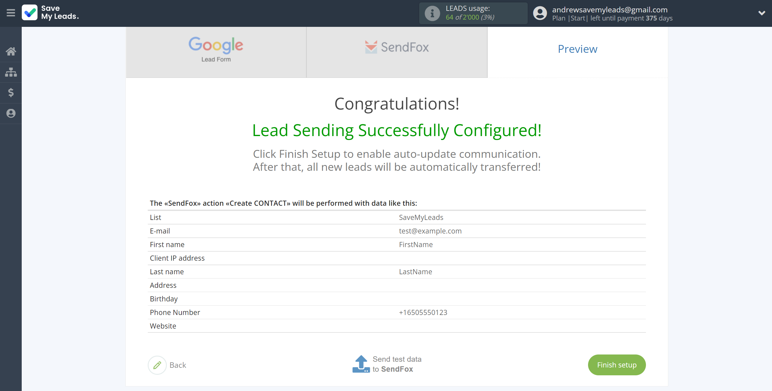 How to Connect Google Lead Form with SendFox | Test data How to Connect Google Lead Form with SendFox | Test data