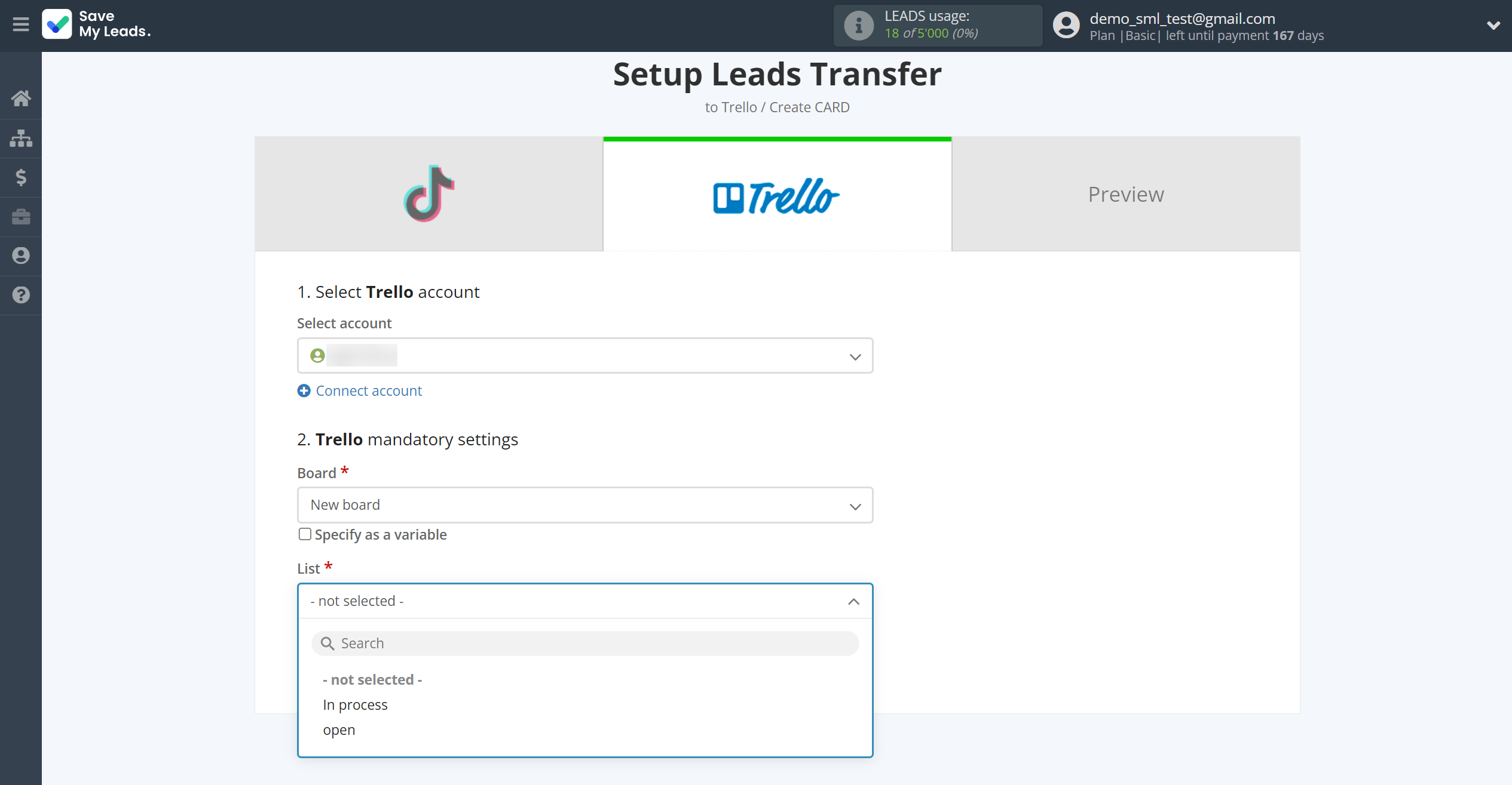 How to Connect TikTok with Trello | Assigning fields How to Connect TikTok with Trello | Assigning fields