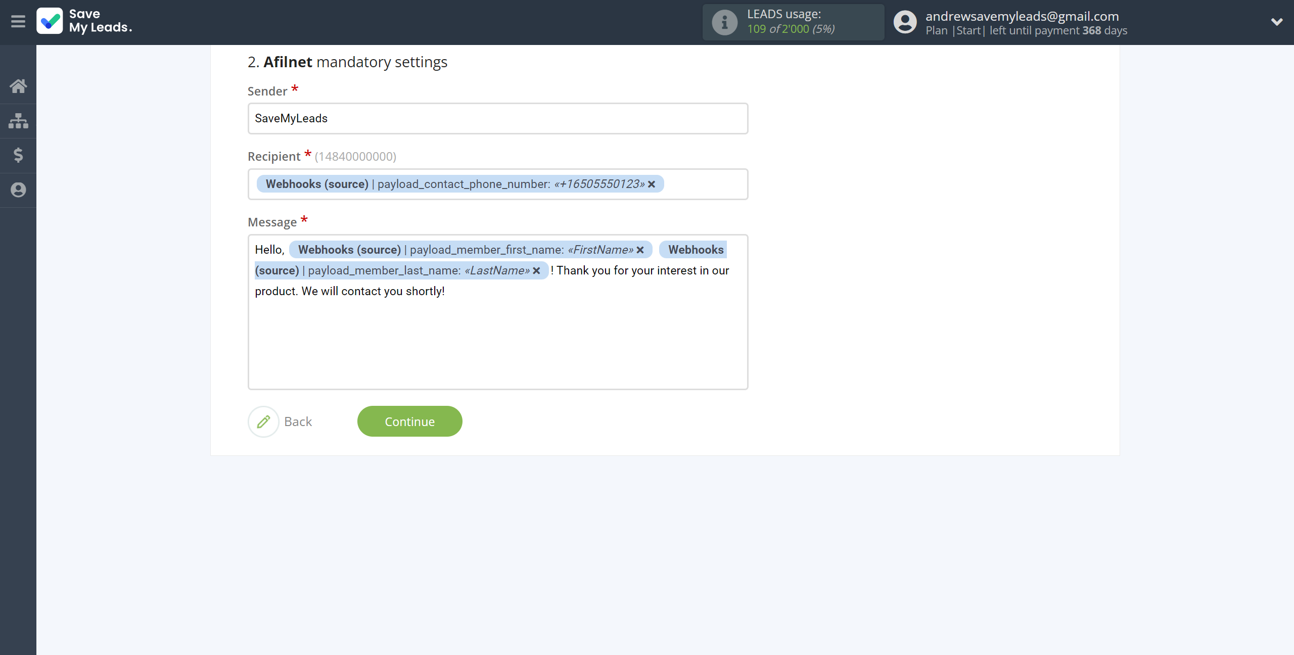 How to Connect Webhooks with Afilnet | Assigning fields How to Connect Webhooks with Afilnet | Assigning fields