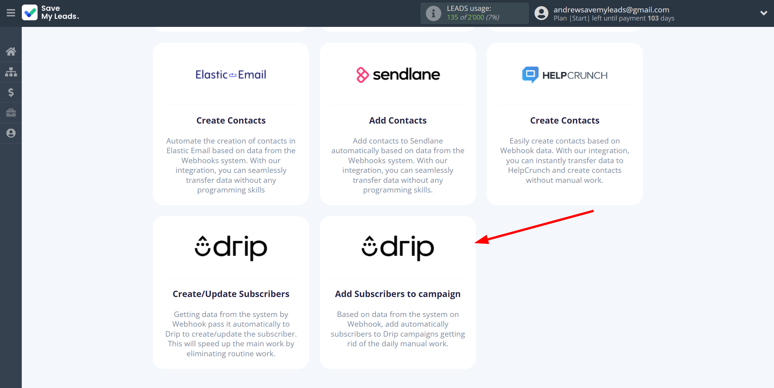 How to Connect Webhooks with Drip Add Subscribers to campaign | Data Destination system selection How to Connect Webhooks with Drip Add Subscribers to campaign | Data Destination system selection