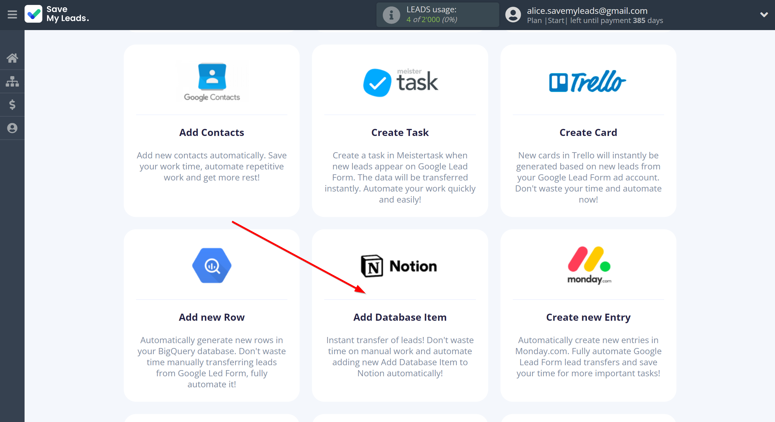 How to Connect Google Lead Form with Notion | Data Destination system selection How to Connect Google Lead Form with Notion | Data Destination system selection