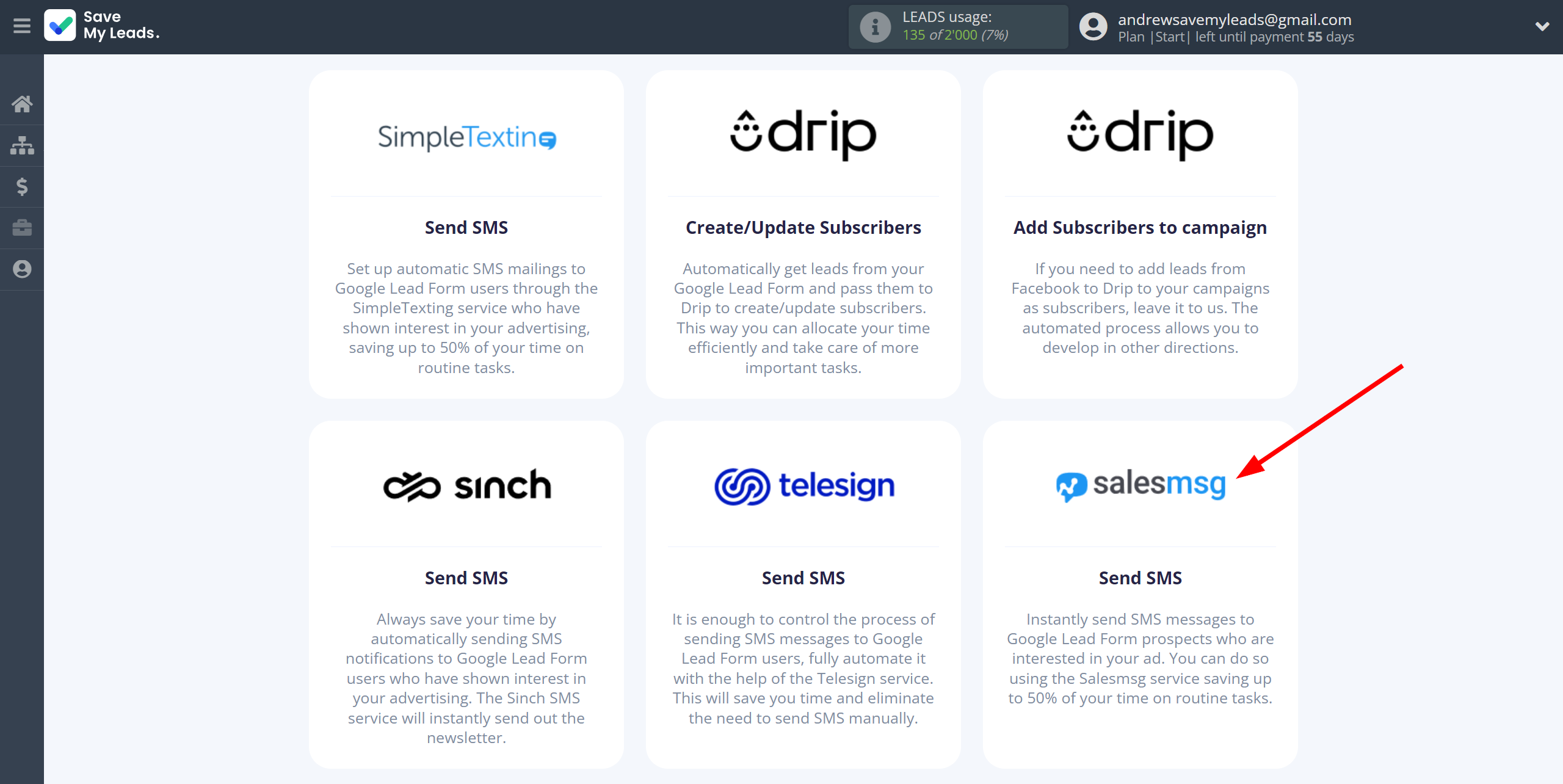 How to Connect Google Lead Form with Salesmsg | Data Destination system selection How to Connect Google Lead Form with Salesmsg | Data Destination system selection