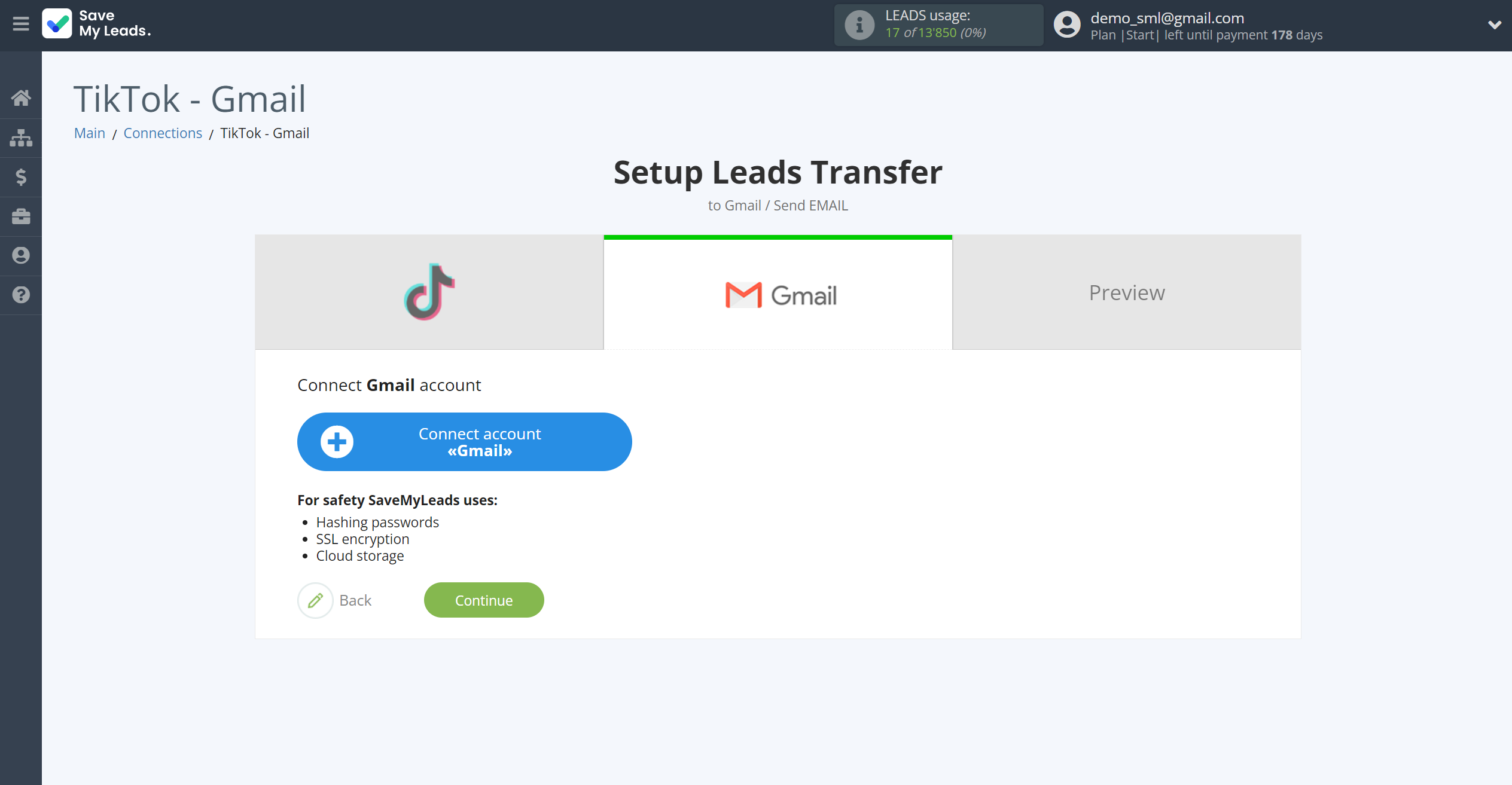 How to Connect TikTok with Gmail | Data Destination account connection How to Connect TikTok with Gmail | Data Destination account connection