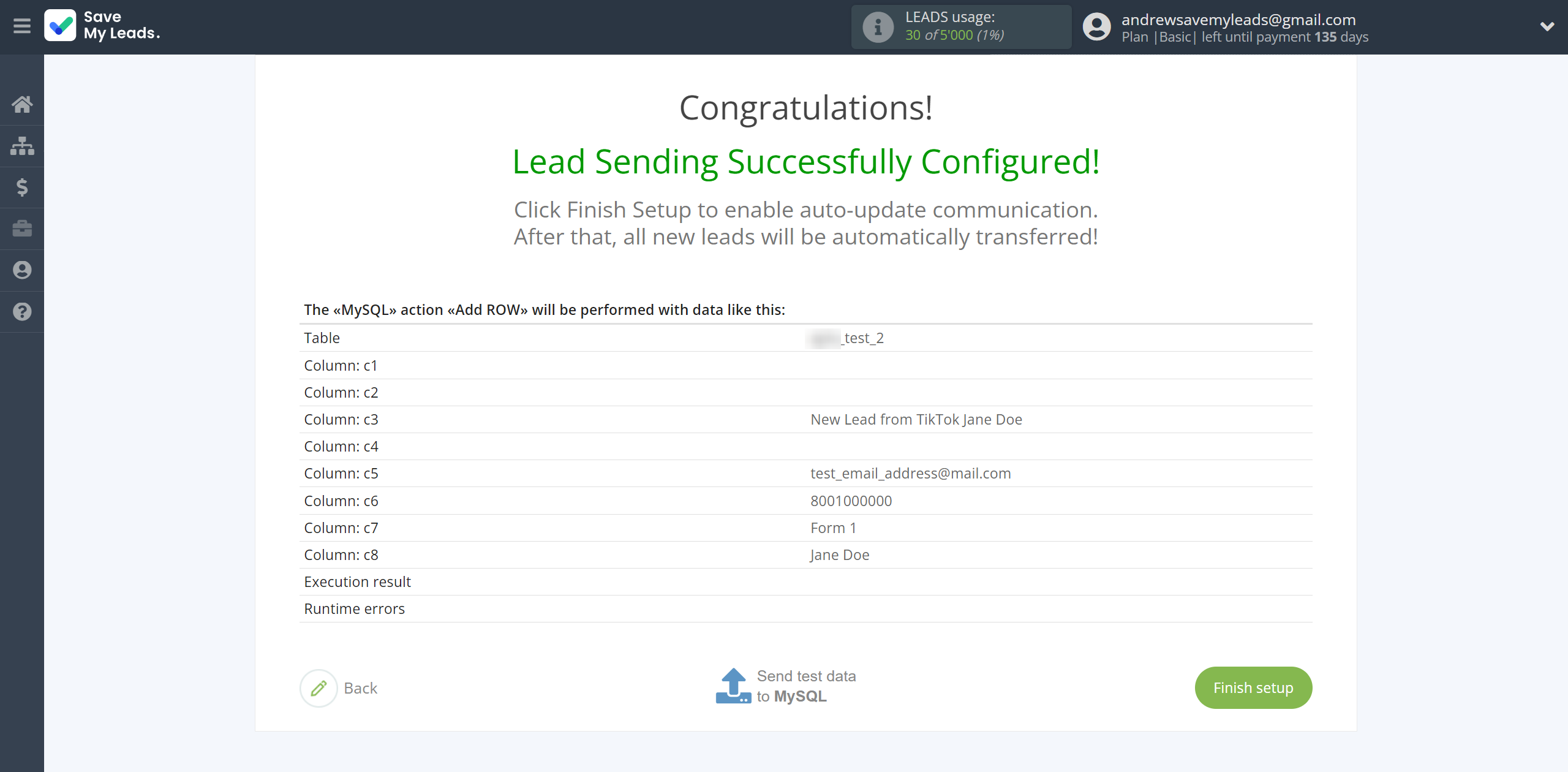How to Connect TikTok with MySQL | Test data How to Connect TikTok with MySQL | Test data