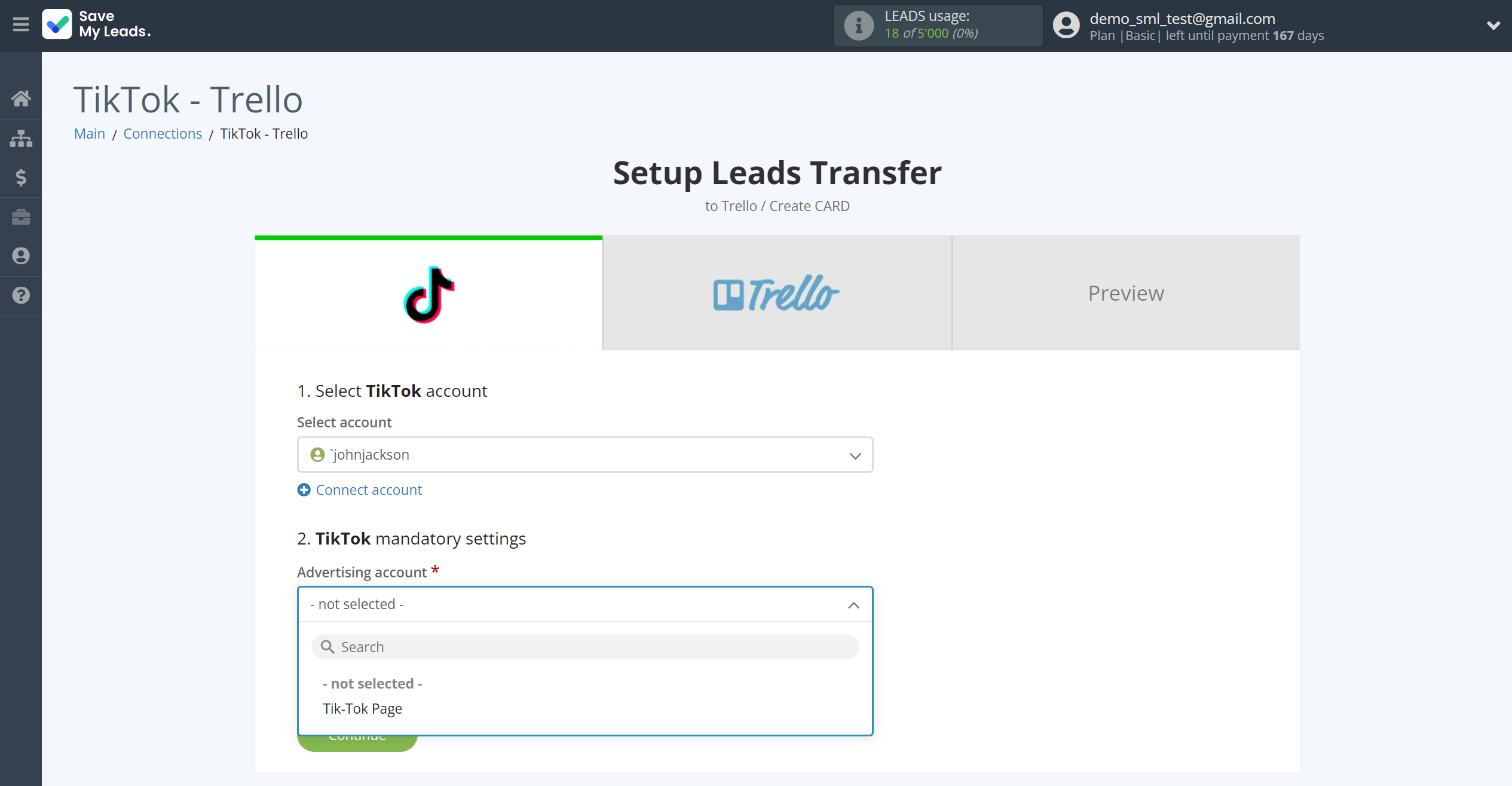 How to Connect TikTok with Trello | Data Source account connection How to Connect TikTok with Trello | Data Source account connection
